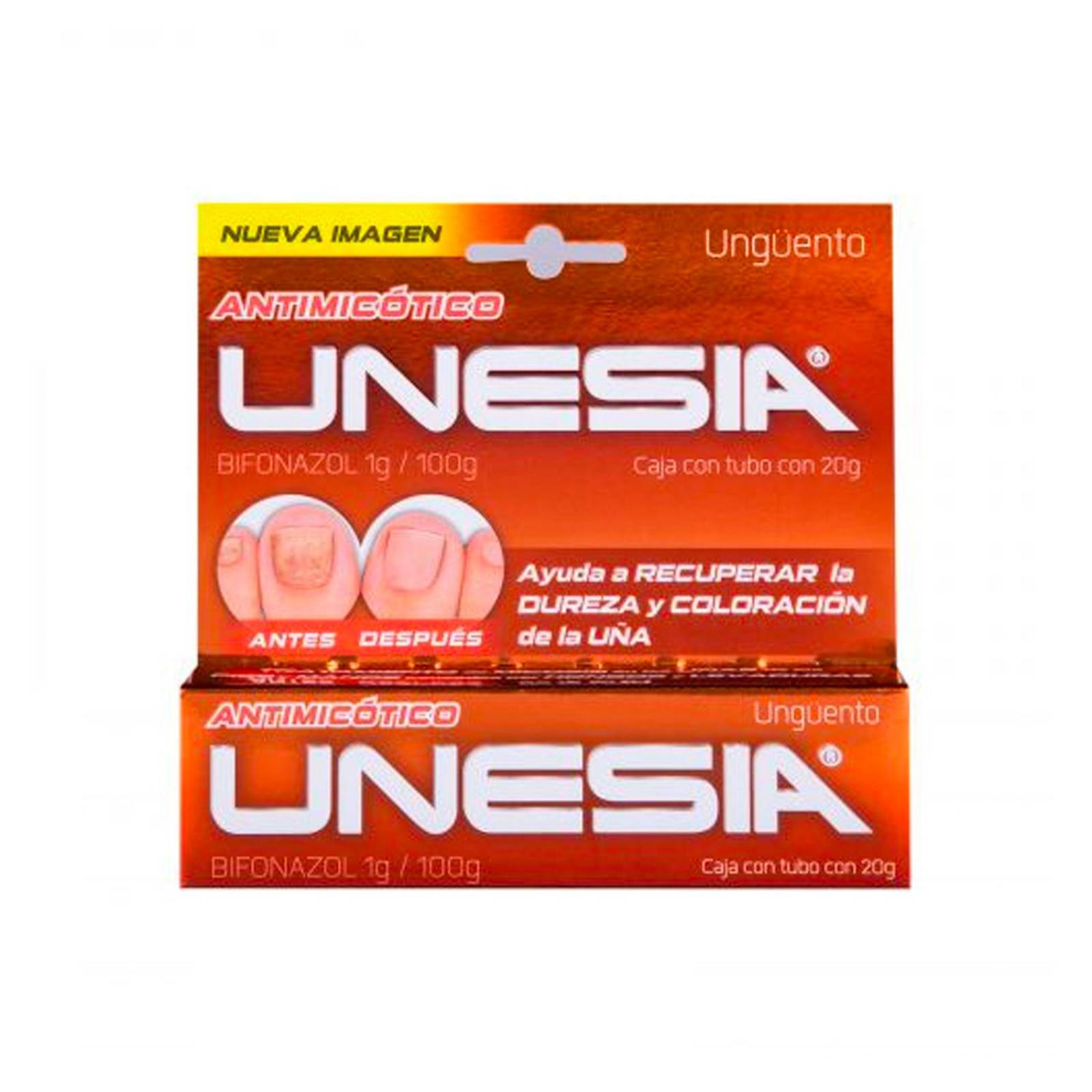 Ungüento Unesia Bifonazol 1% Antimicótico 20 gr