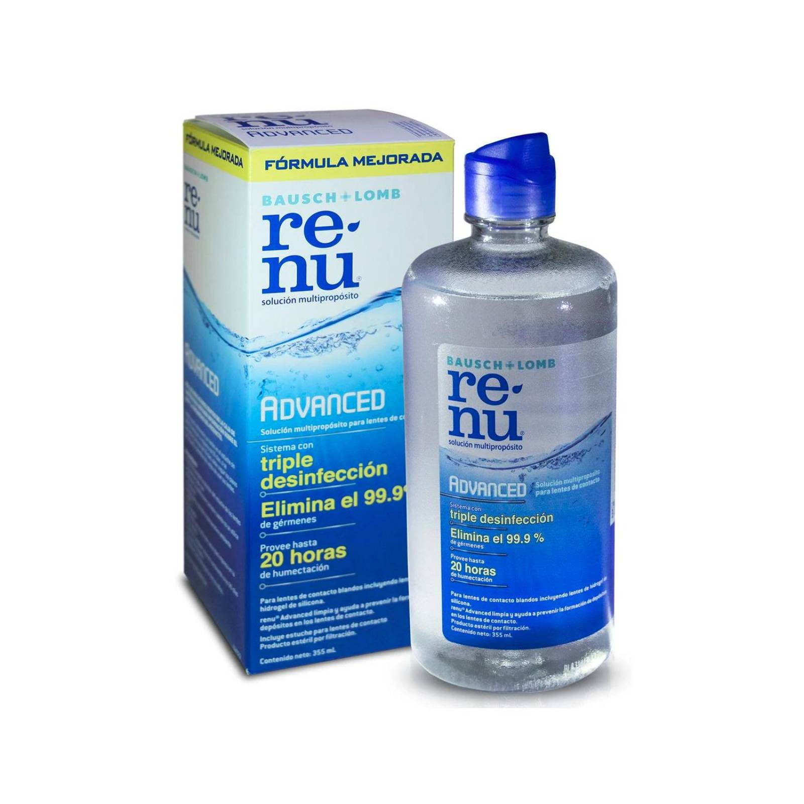 Solución Multiproposito Bausch + Lomb Renu Advanced 355 ml 