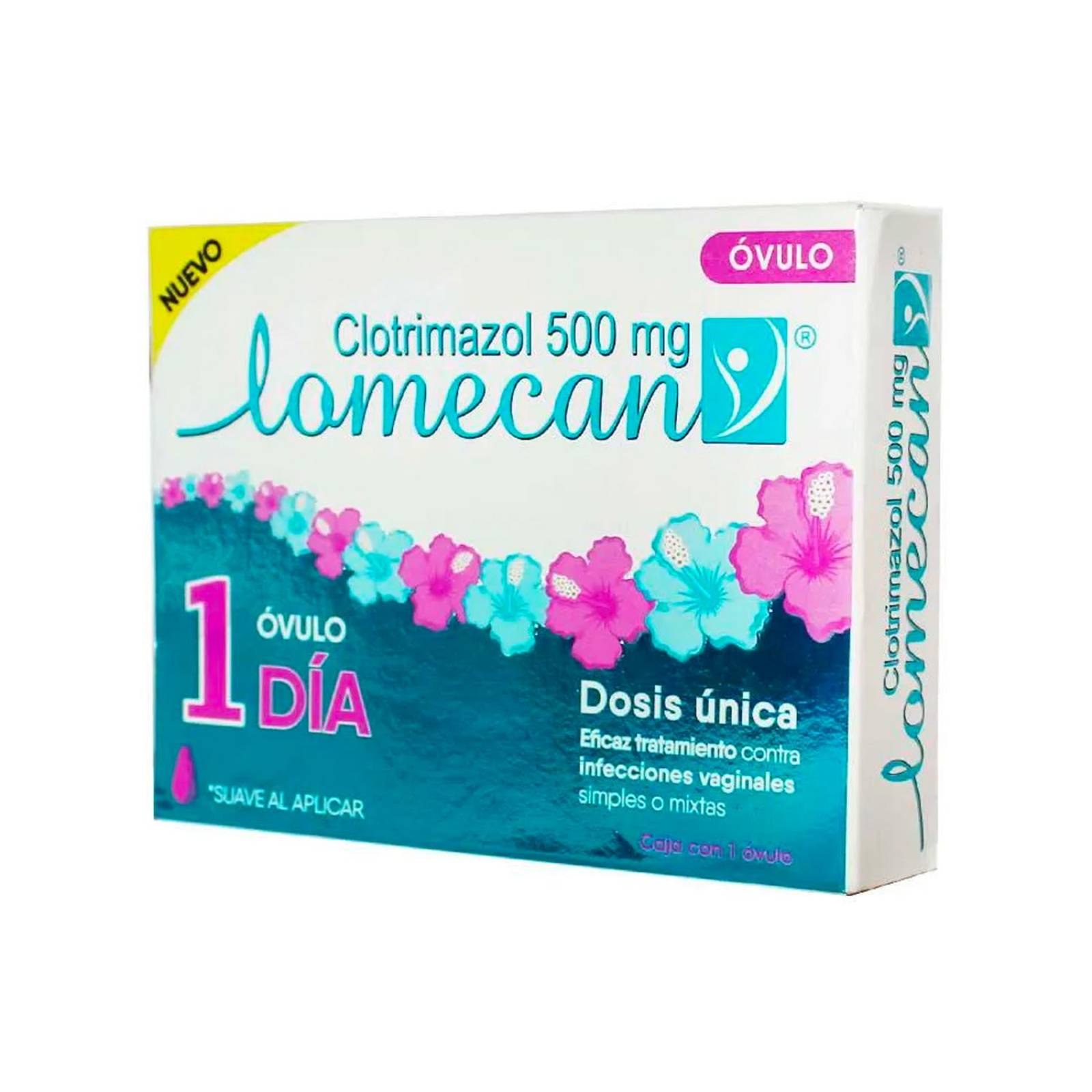 Óvulo Lomecan V Clotrimazol 500 mg 1 pieza 