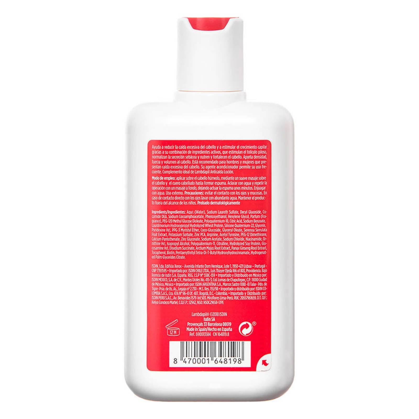 Shampoo Isdin Lambdapil Anticaída 200 ml 