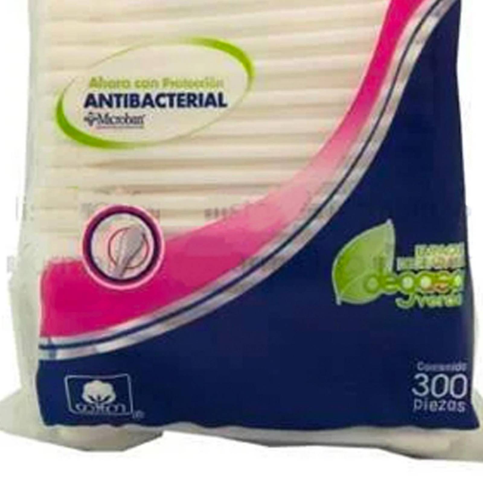 Aplicadores de Algodón Protec Limpiecitos 300 piezas 