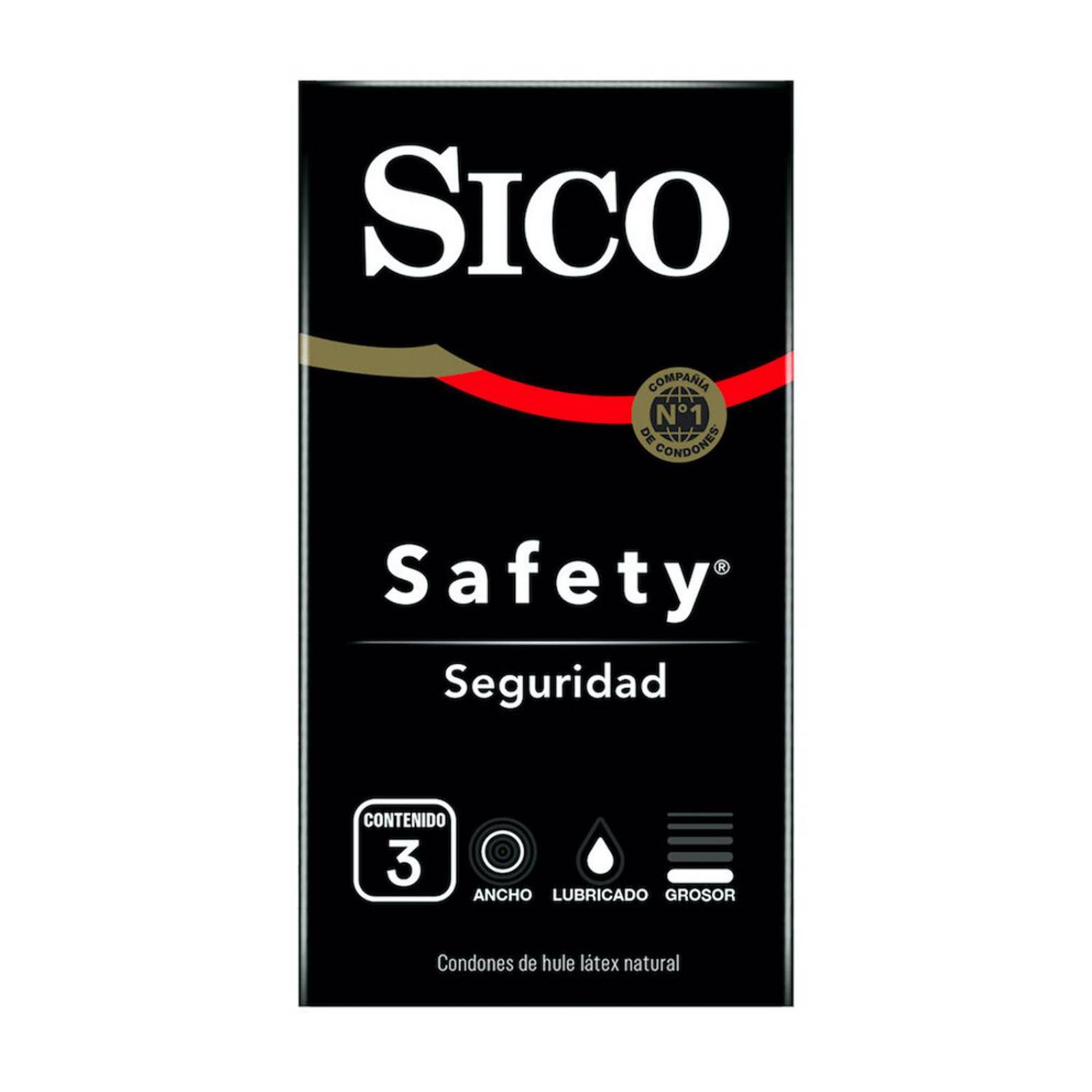 Preservativos Sico Safety 3 piezas 