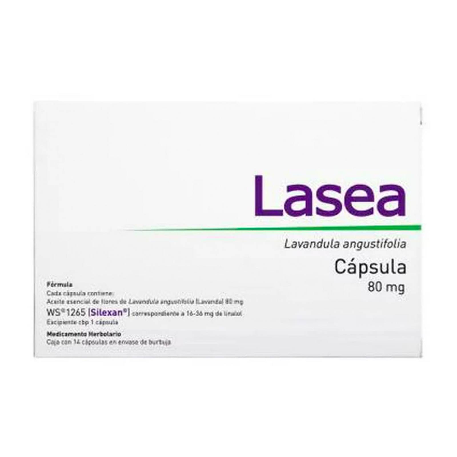 Lavandula Angustifolia Lasea 80 mg 14 Cápsulas 