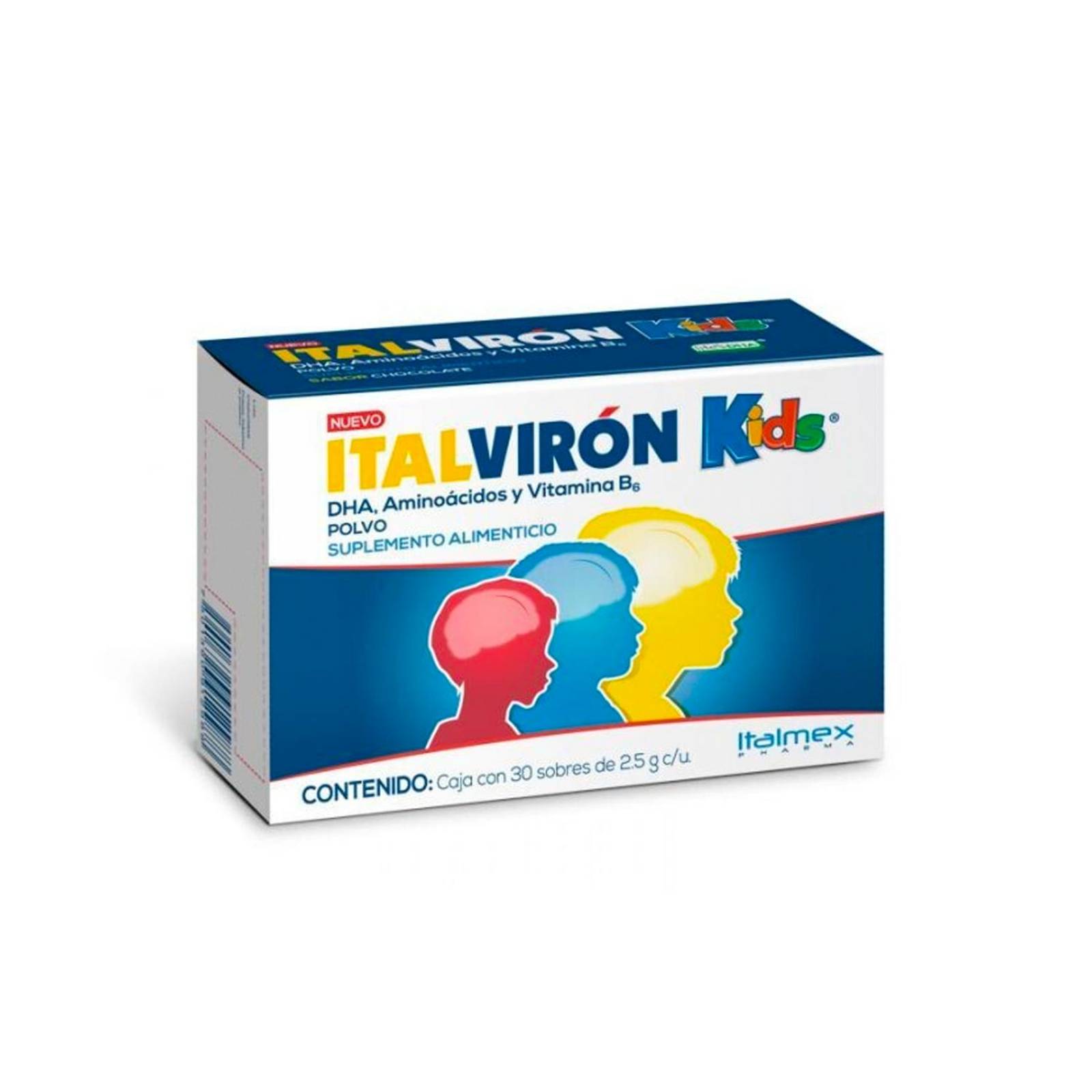 Suplemento Alimenticio Italviron Kids 30 Sobres de 2.5 gr 