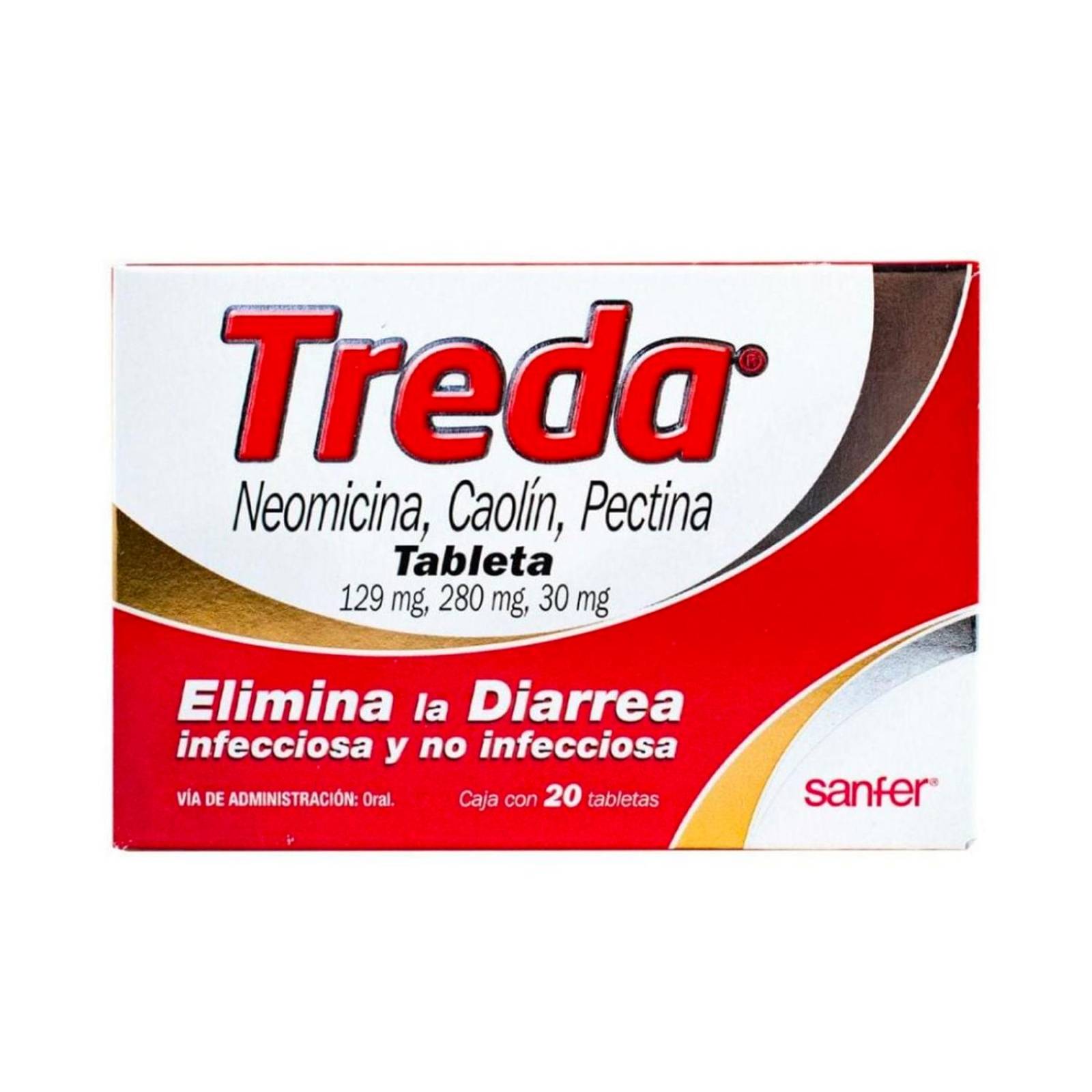 Tabletas Treda Oral 20 piezas 