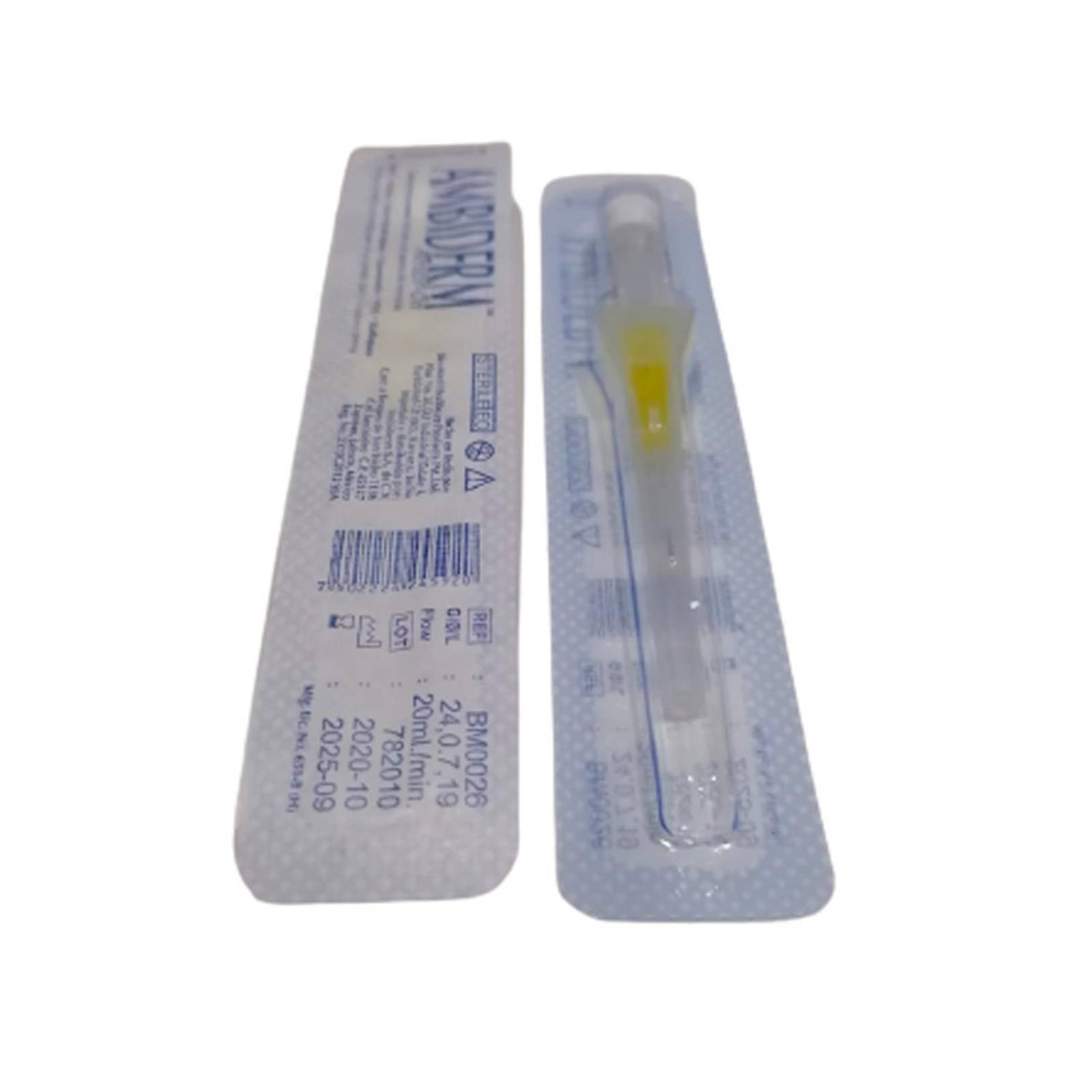 Catéter Punzocat 24x20 mm Amarillo 1 pieza 