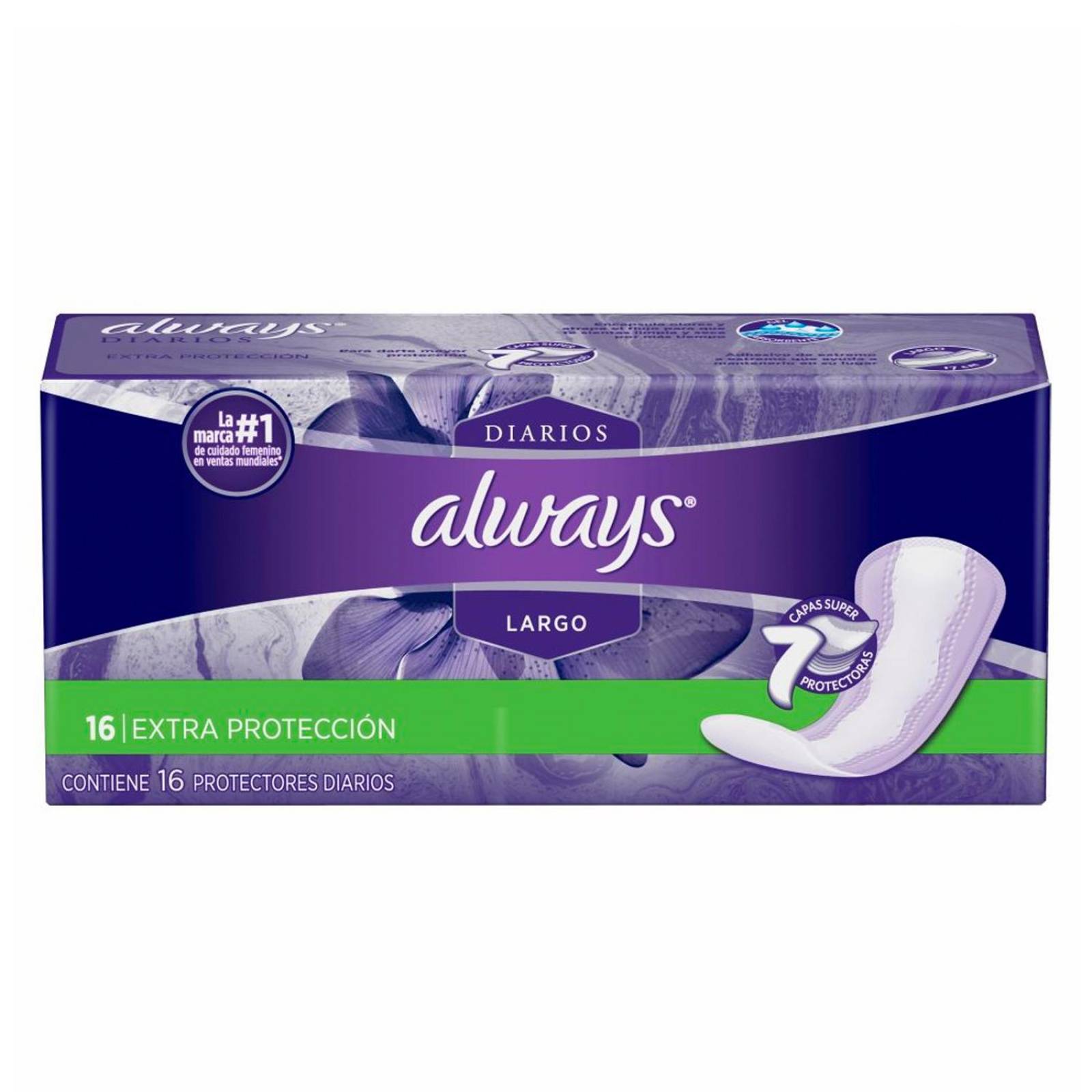 Pantiprotectores Diarios Always Largos 16 piezas 