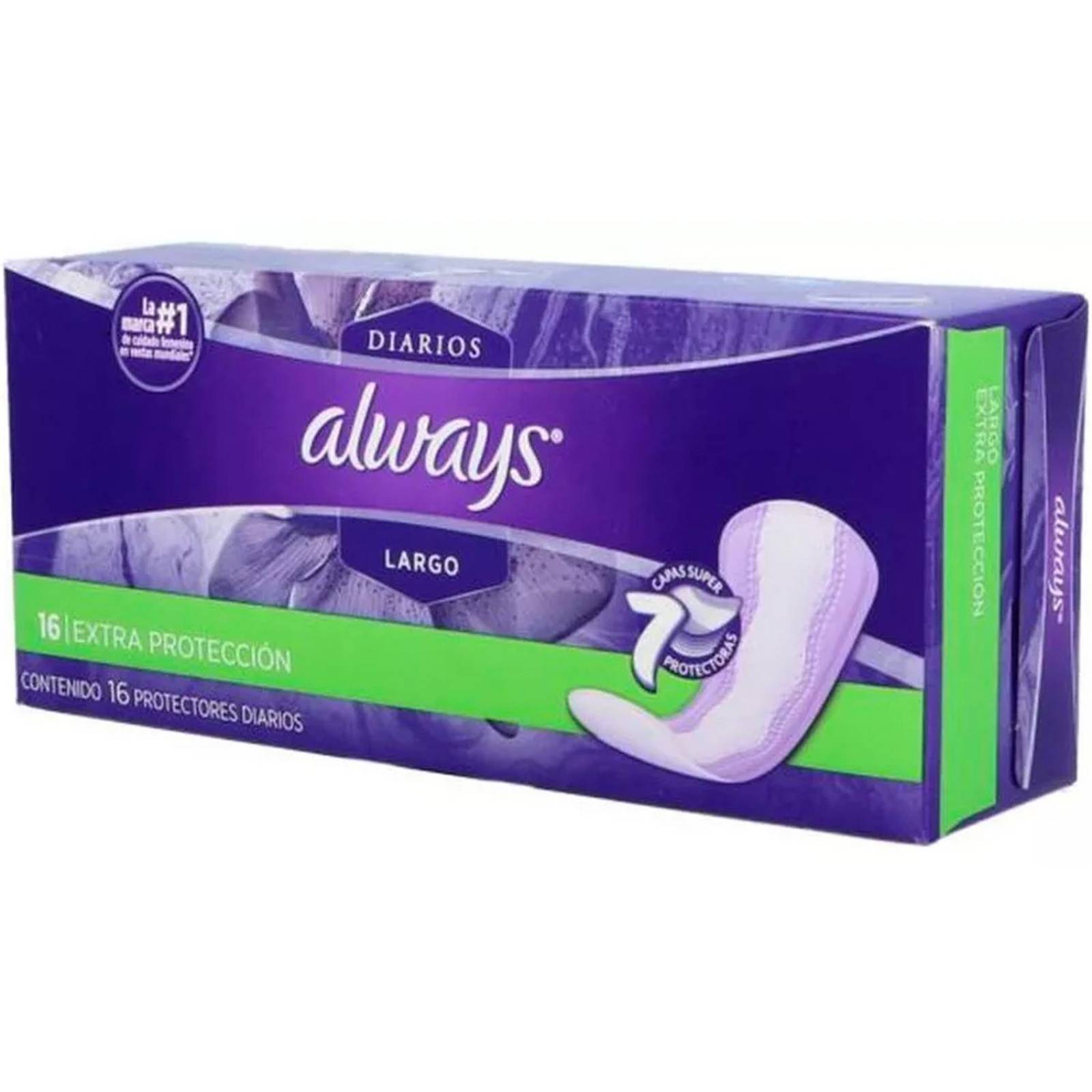 Pantiprotectores Diarios Always Largos 16 piezas 