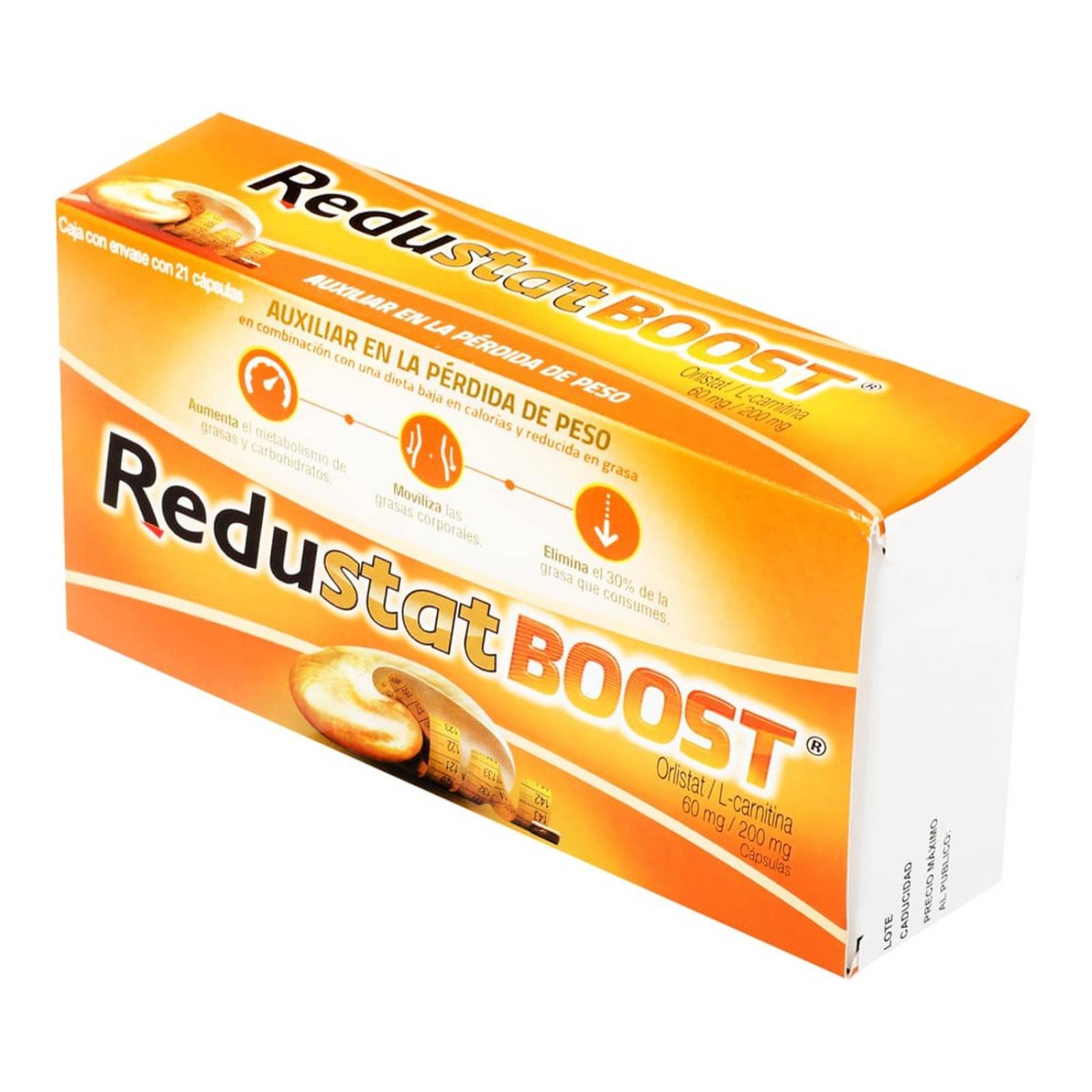Medicamento Redustat Boost 21 Cápsulas 60 mg / 200 mg