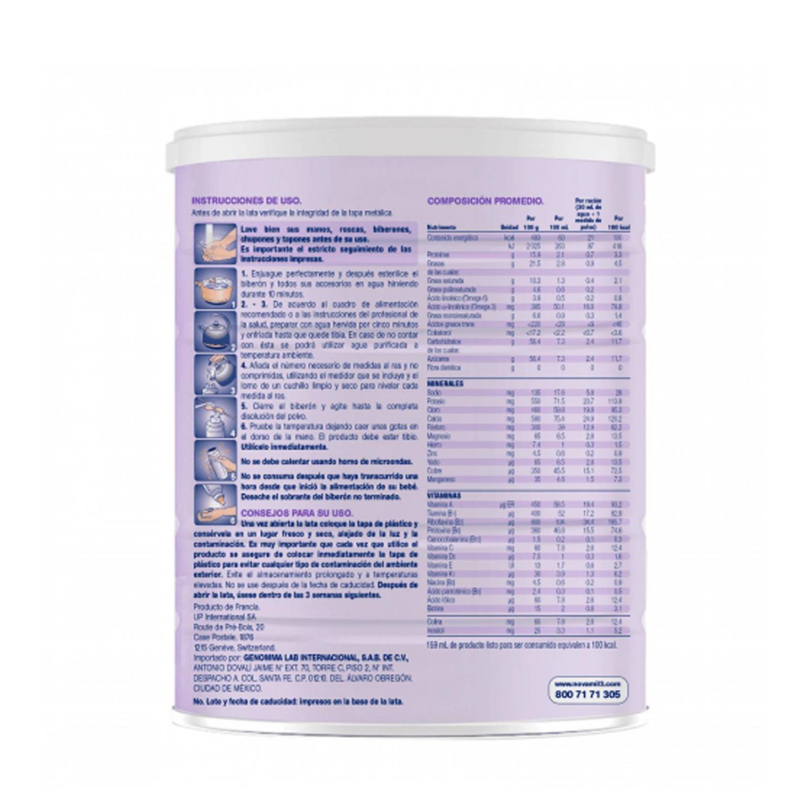 Fórmula Infantil Novamil AE Etapa 2 800 gr