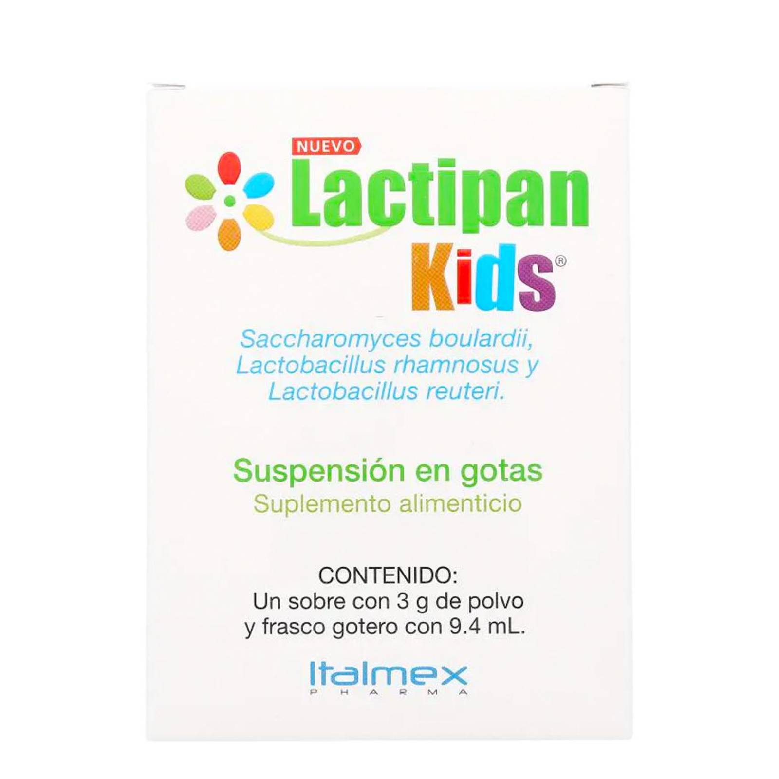 Suspensión Lactipan Kids Sobre 3 gr+Gotero 9.4 ml