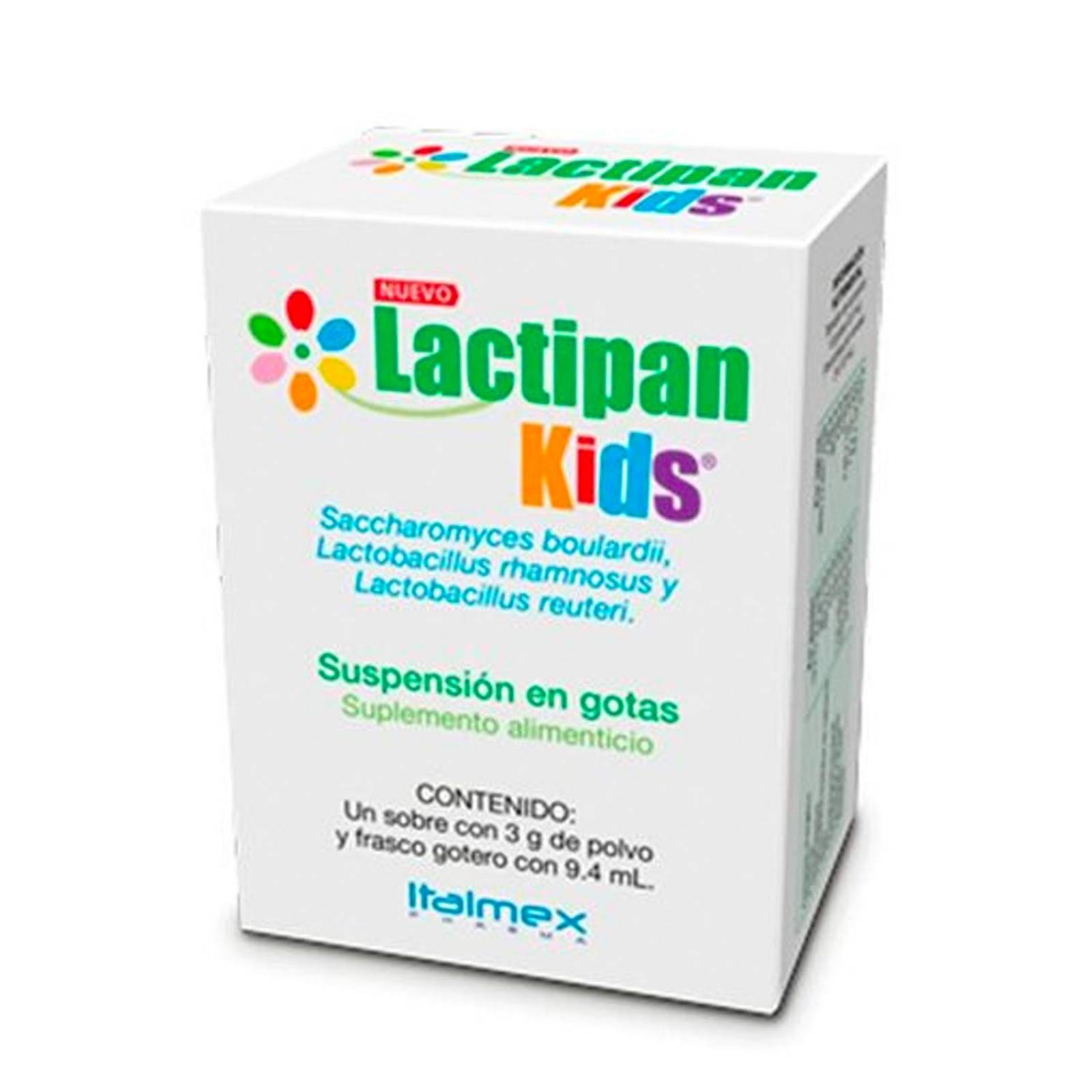 Suspensión Lactipan Kids Sobre 3 gr+Gotero 9.4 ml