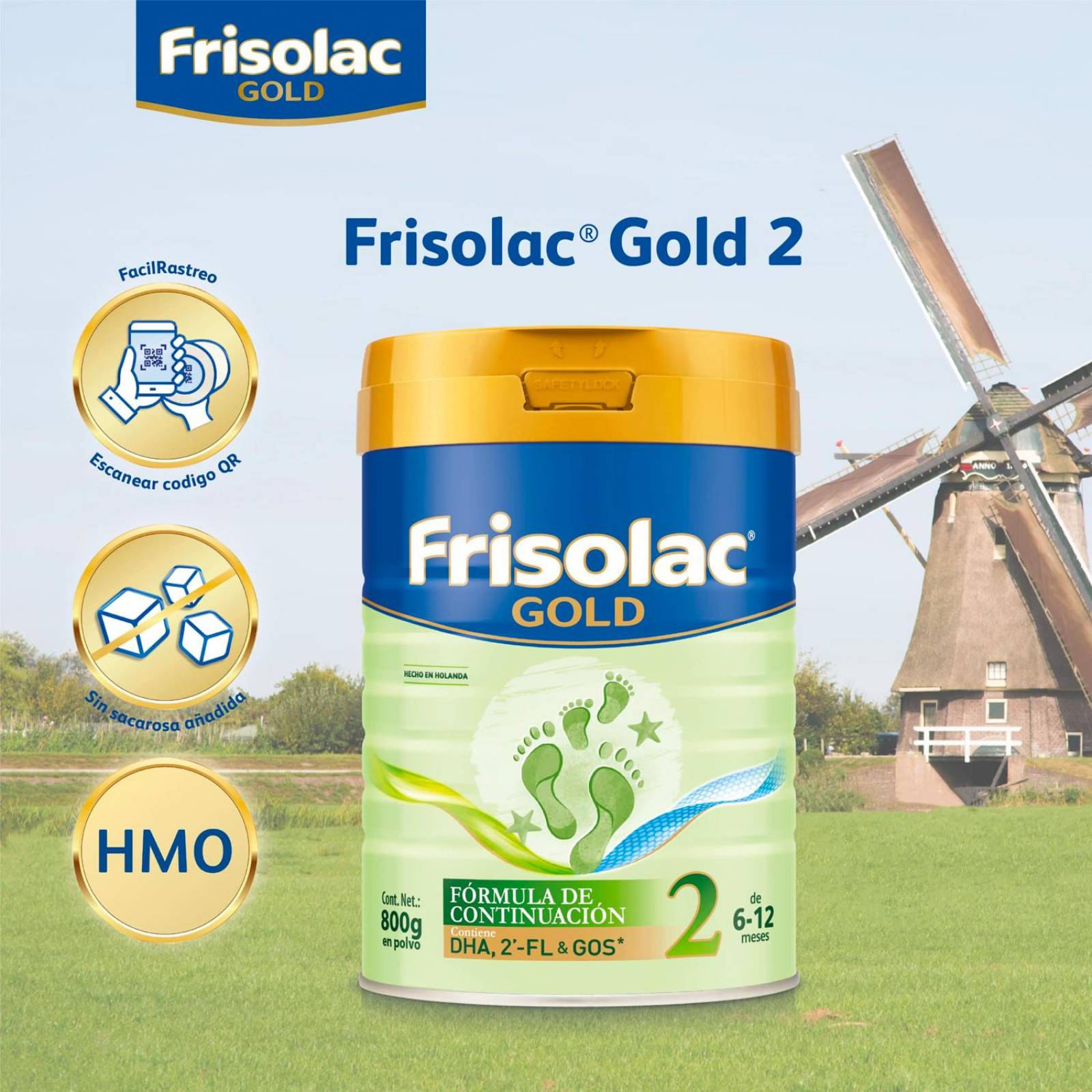 Fórmula Infantil Frisolac Gold Etapa 2 800 gr 