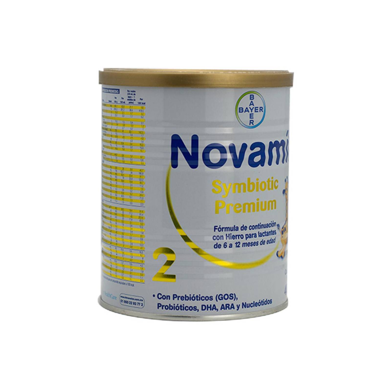 Fórmula Infantil Novamil Symbiotic Premium Etapa 2 400 gr 
