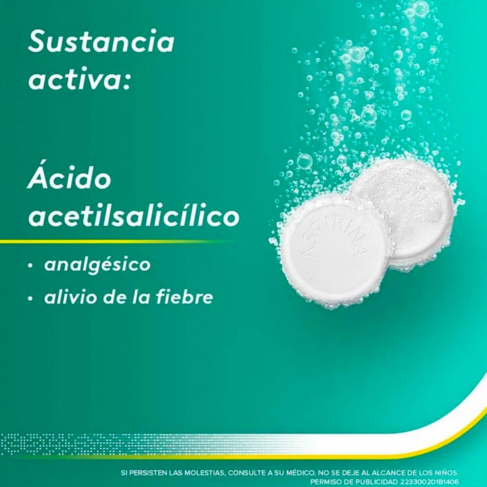 Ácido Acetilsalicílico Aspirina 500 mg 60 Tabletas 
