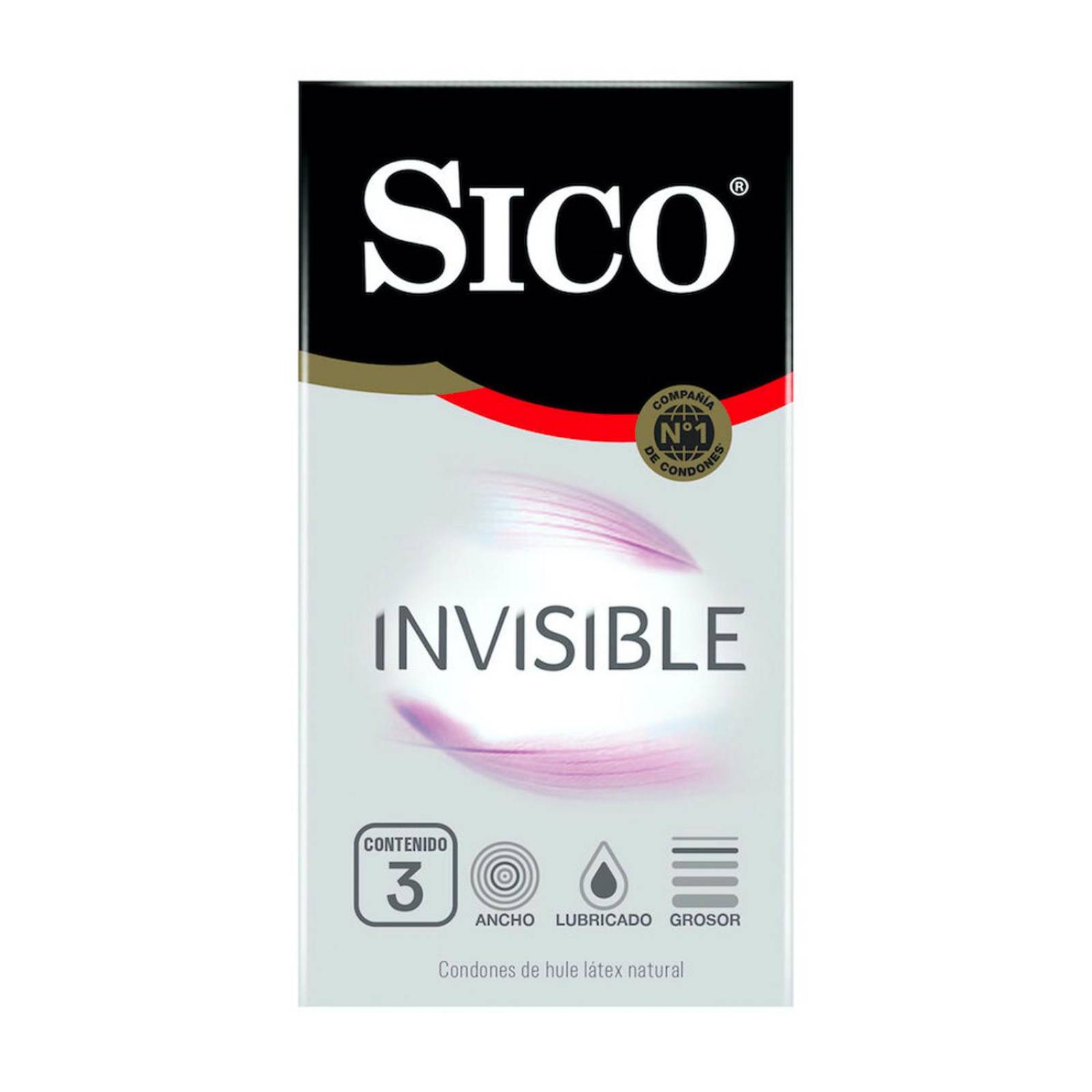 Preservativos Sico Invisible 3 piezas 