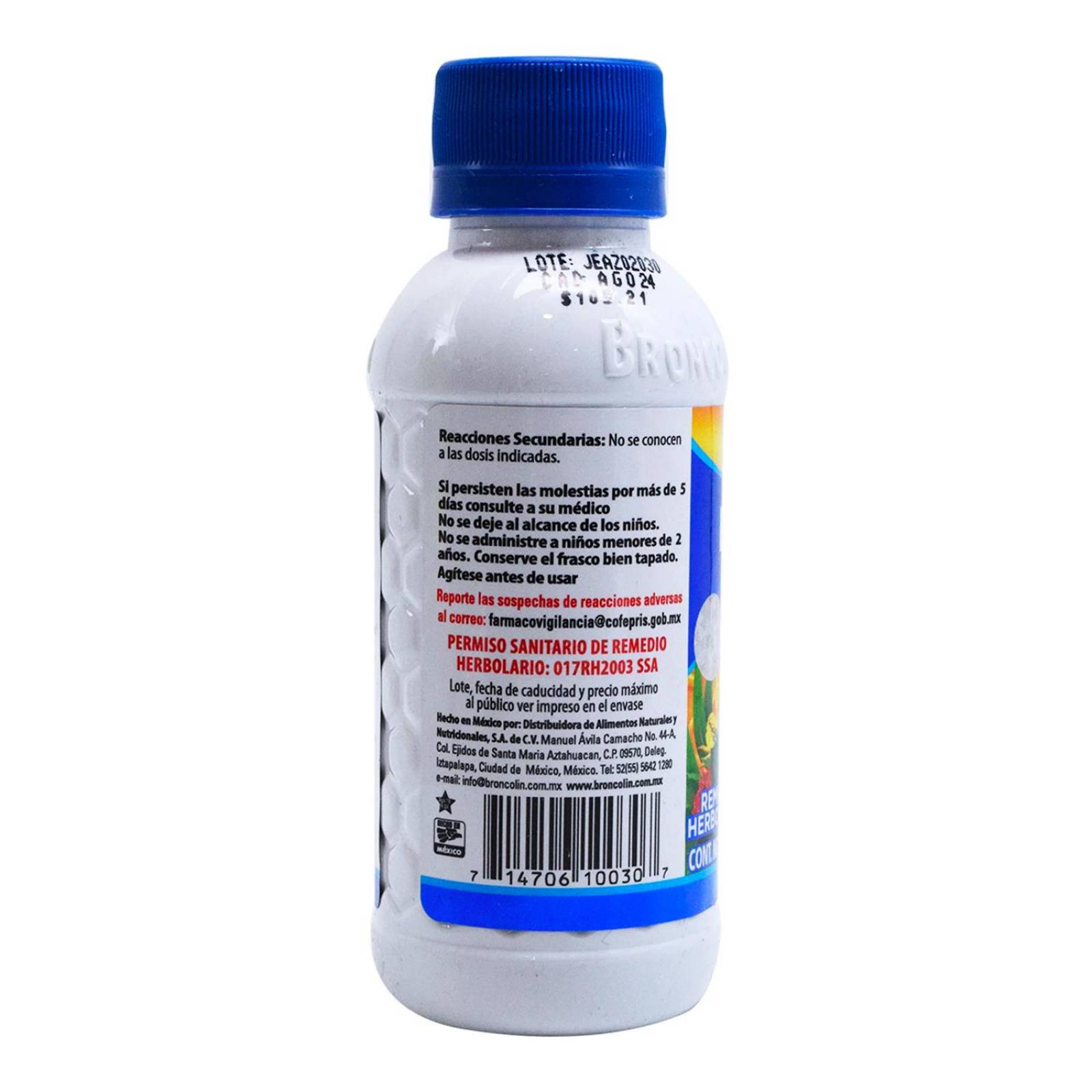 Jarabe Broncolin Etiqueta Azul 140 ml 