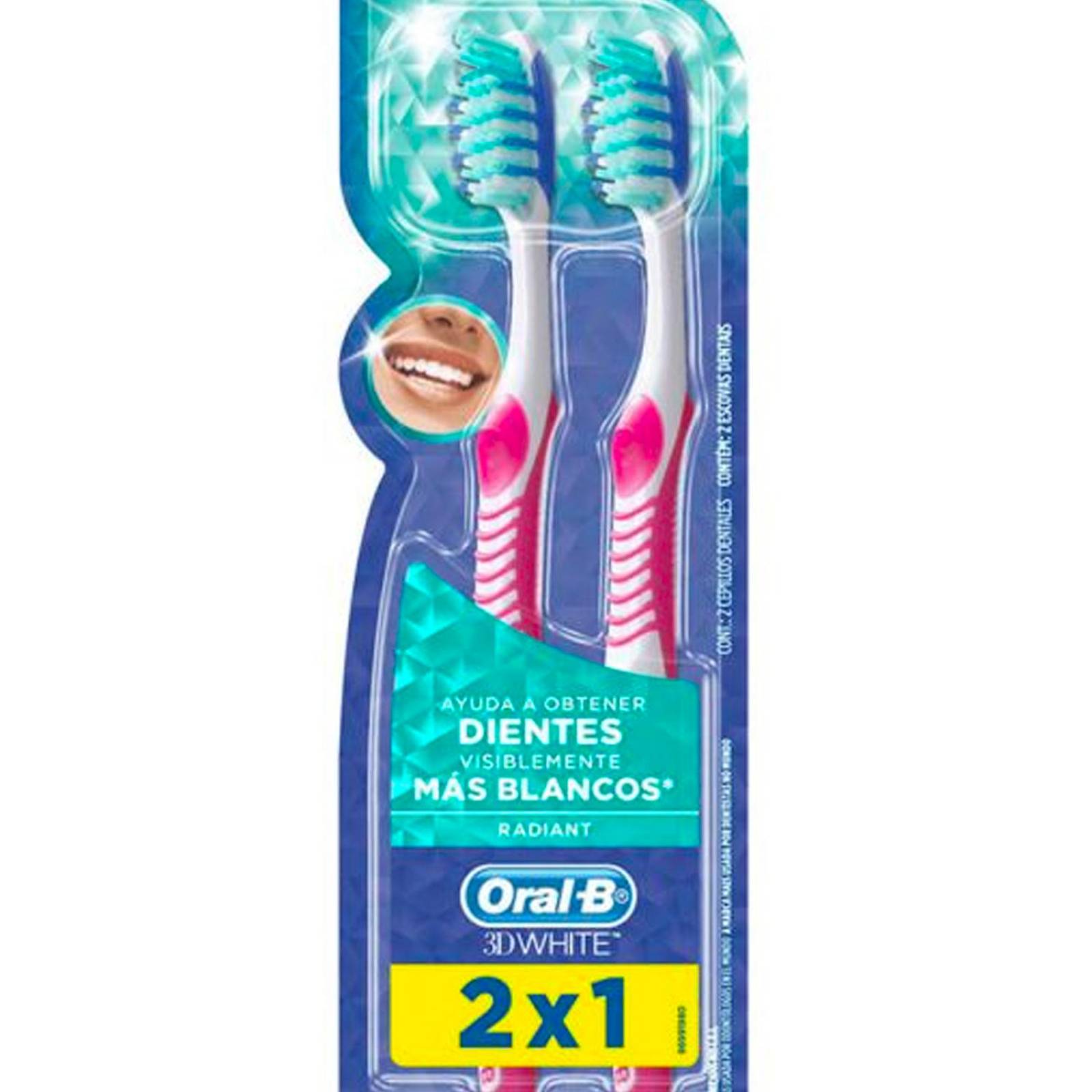 Cepillo de Dientes Oral-B 3D White Radiant 2 piezas 
