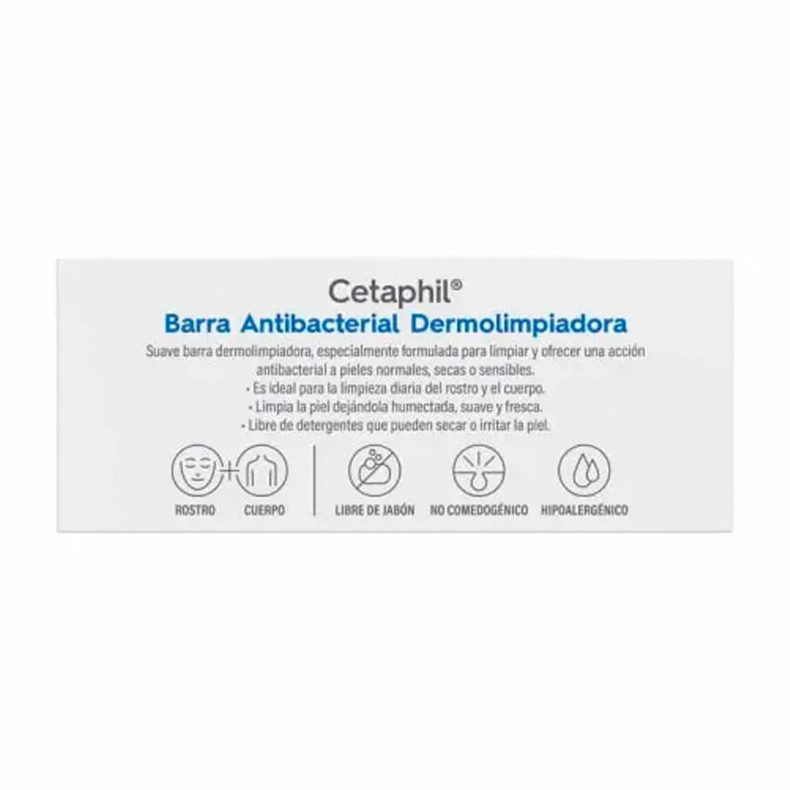 Barra Cetaphil Antibacterial Dermolimpiadora 127 gr 