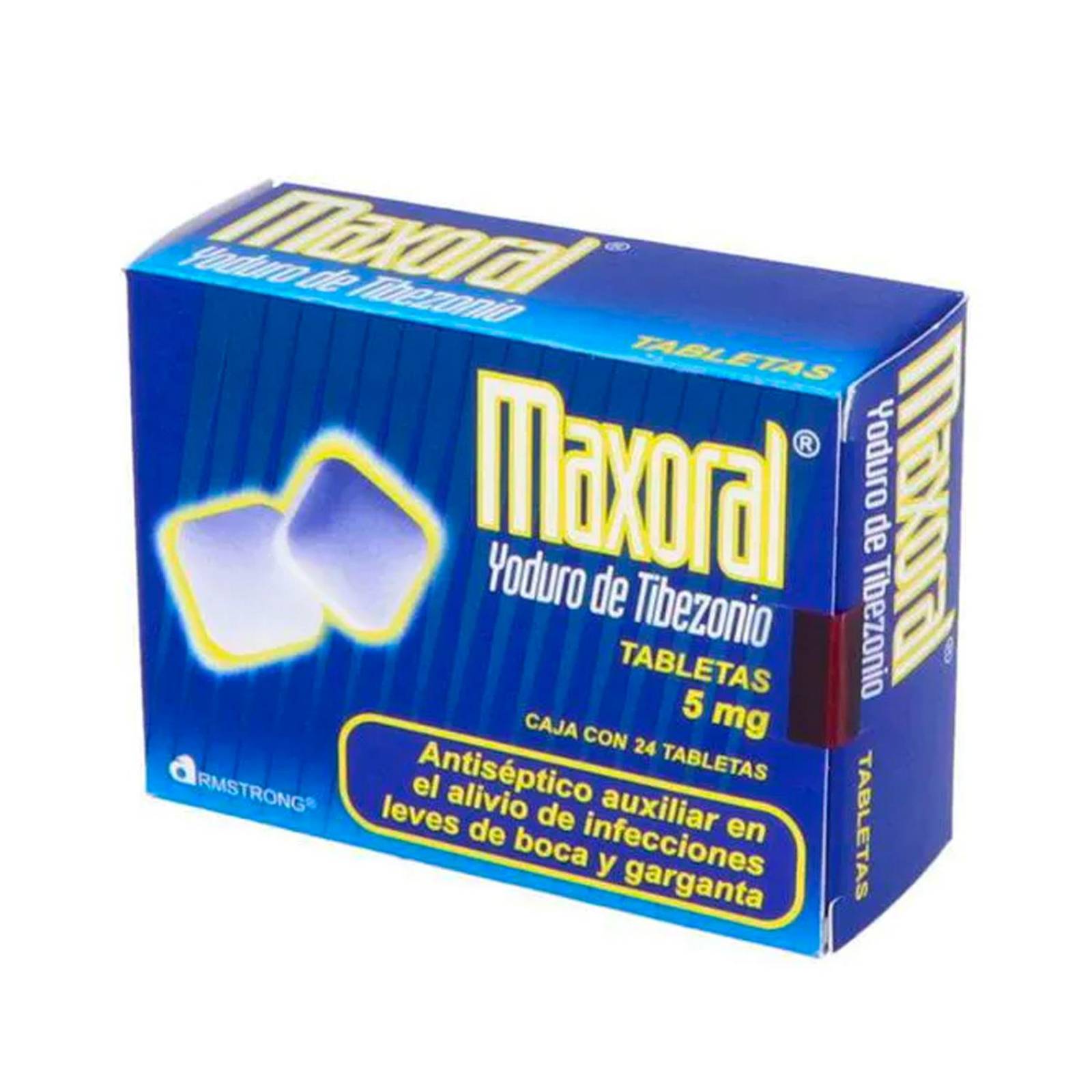 Yoduro de Tibezonio Maxoral 5 mg 24 tabletas 