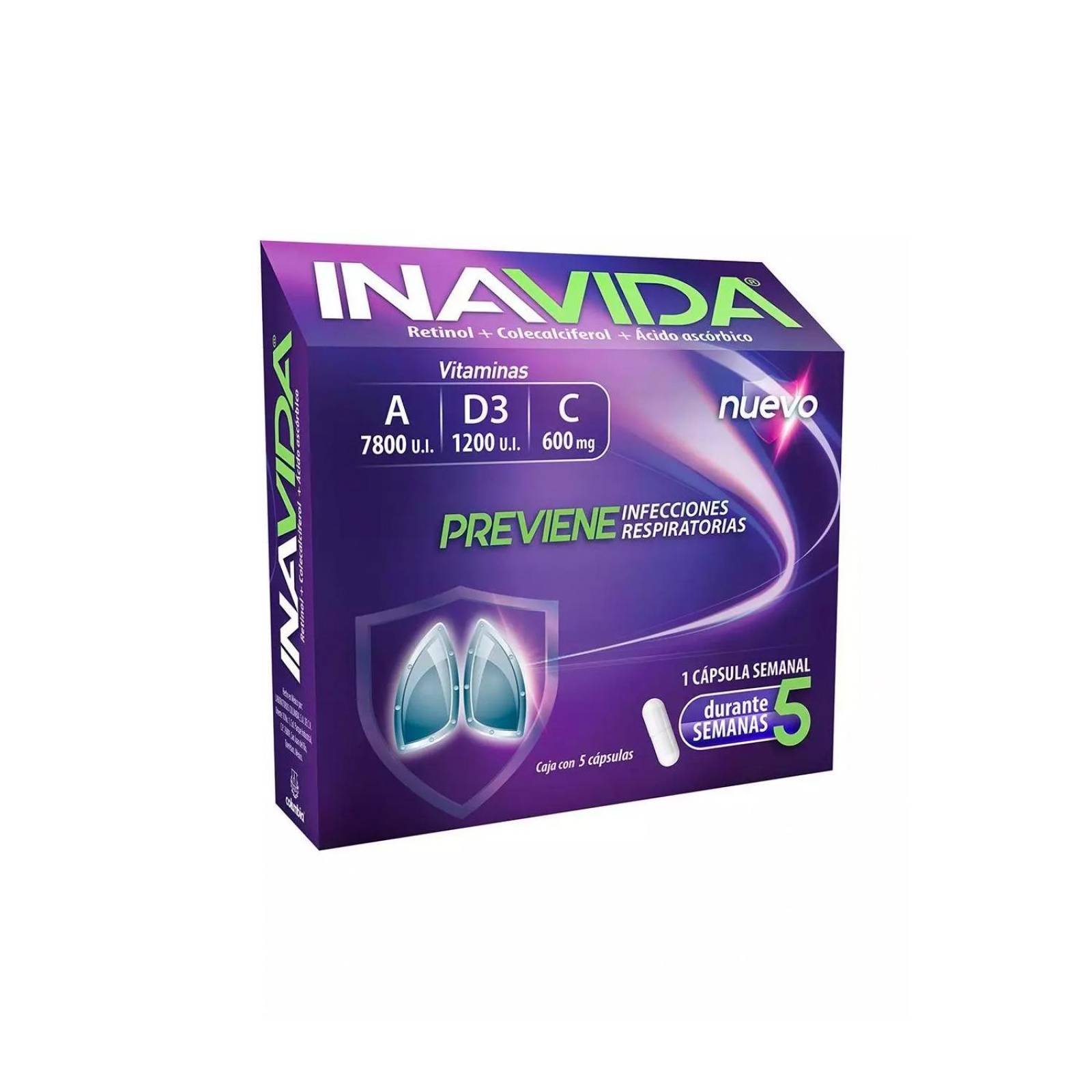 Suplemento Alimenticio Inavida 5 Cápsulas