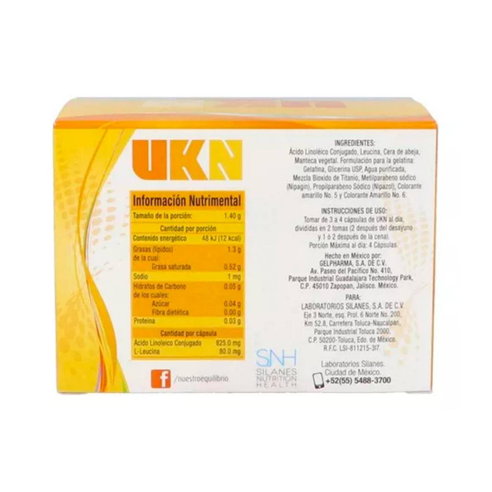 Suplemento Alimenticio UKN 60 Cápsulas 