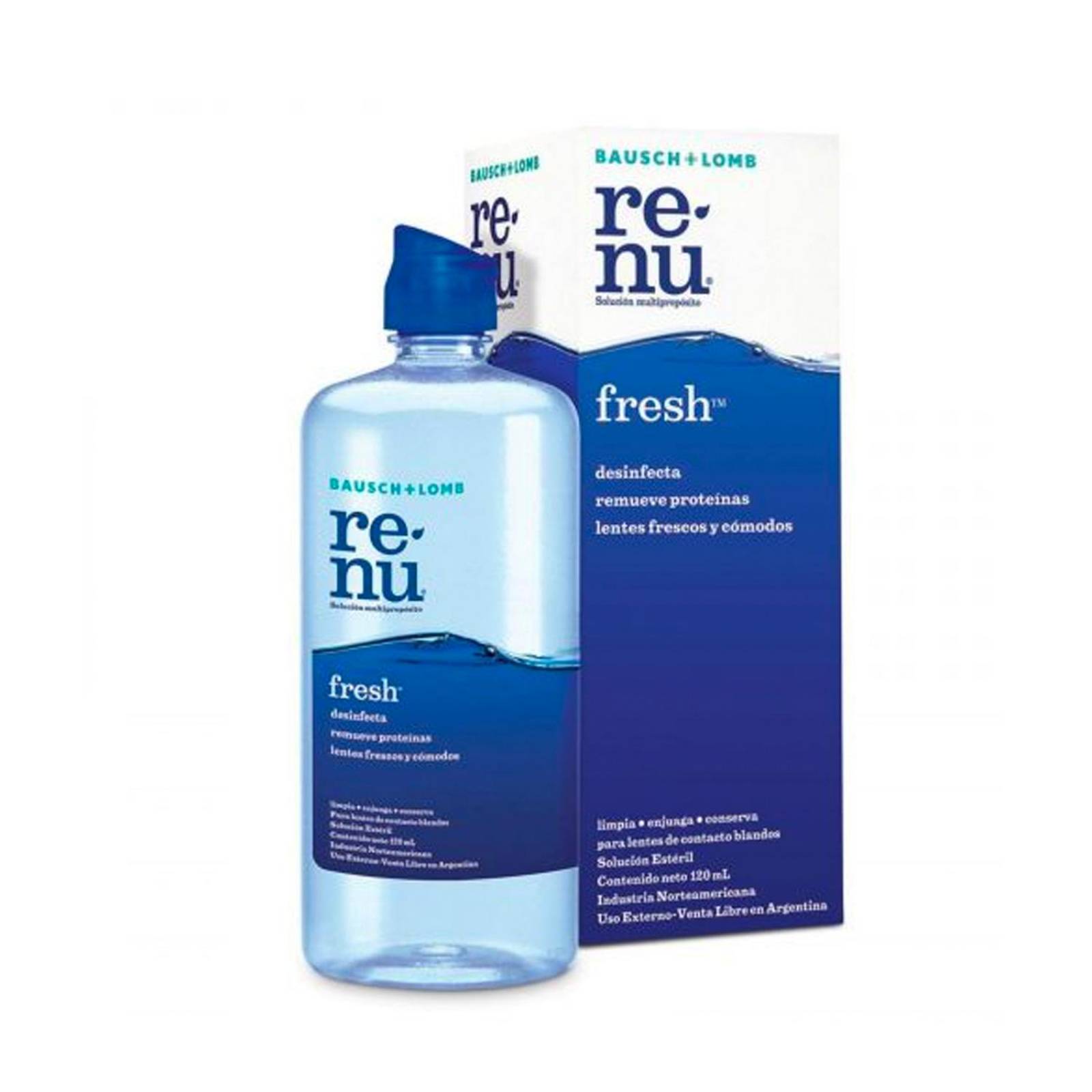 Solución Multipropósito Bausch + Lomb Renu Fresh 120 ml 