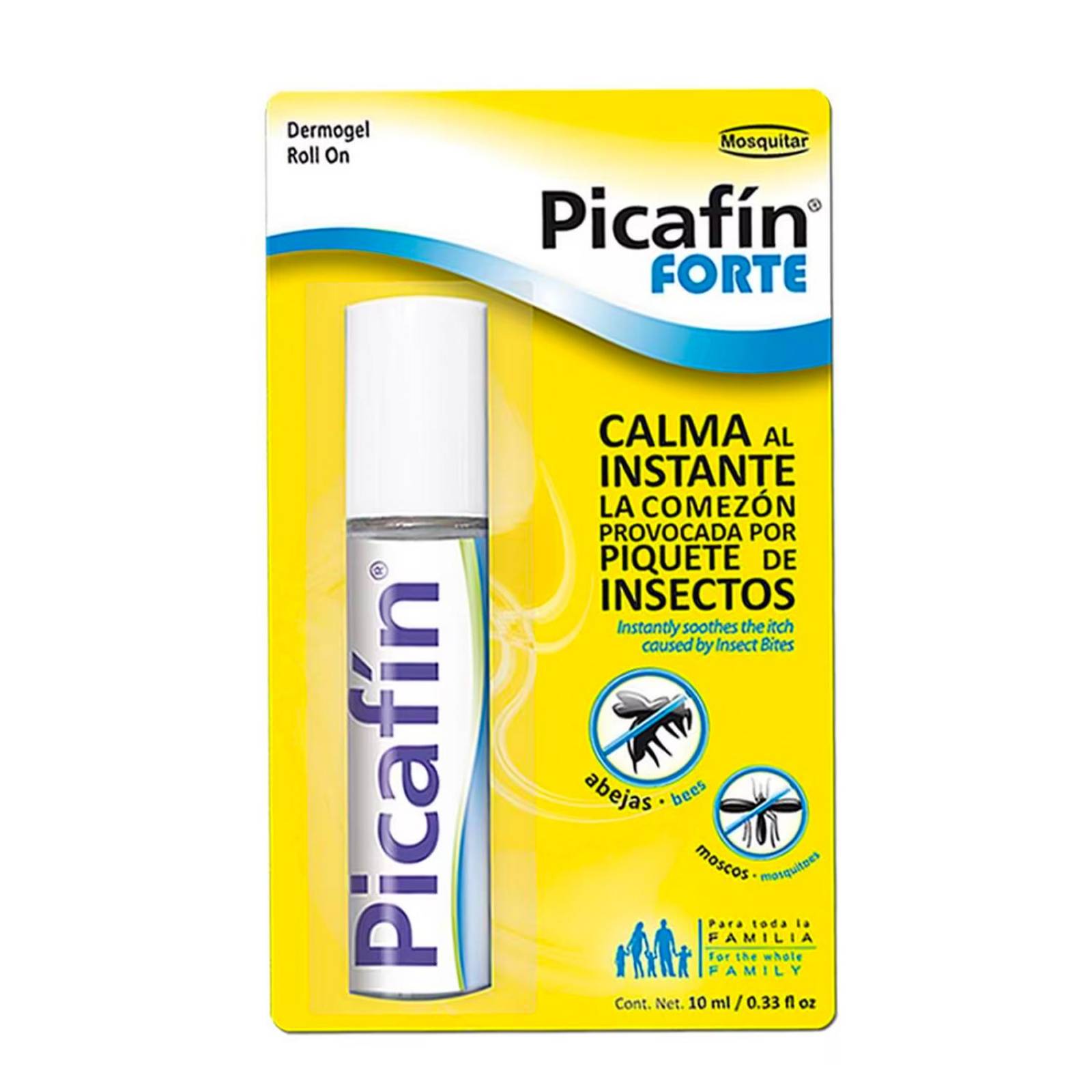 Dermogel Picafín Forte Roll On 10 ml 