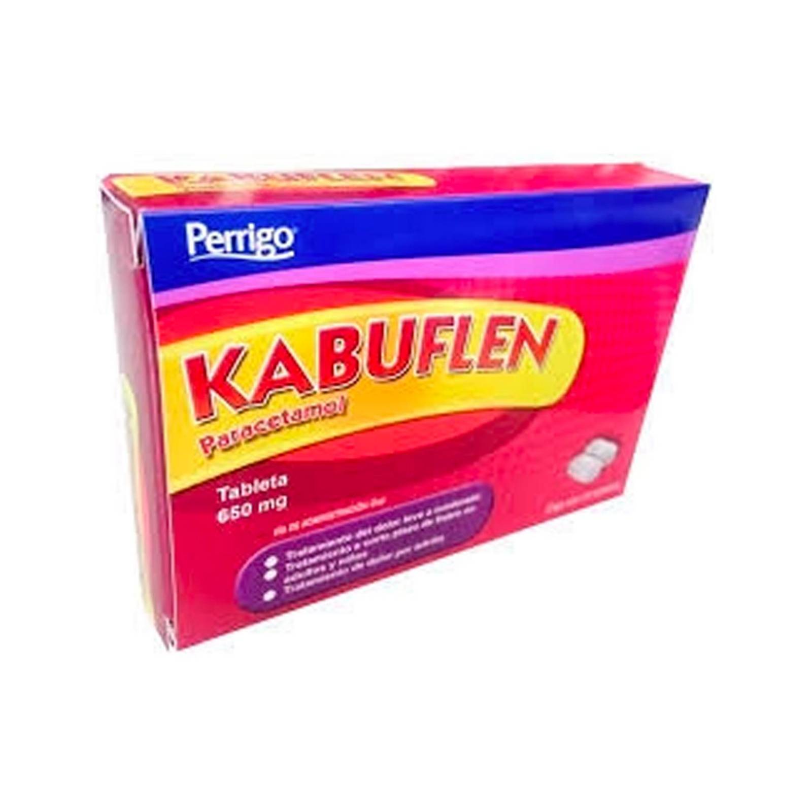 Paracetamol Kabuflen 650 mg 24 tabletas