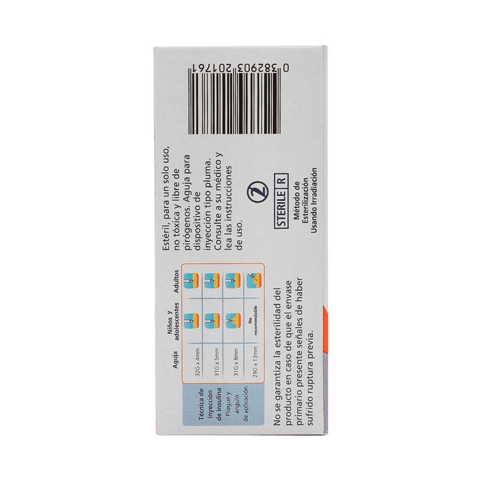 Agujas BD Ultra Fine Tipo Pluma 10 piezas de 31Gx5mm 