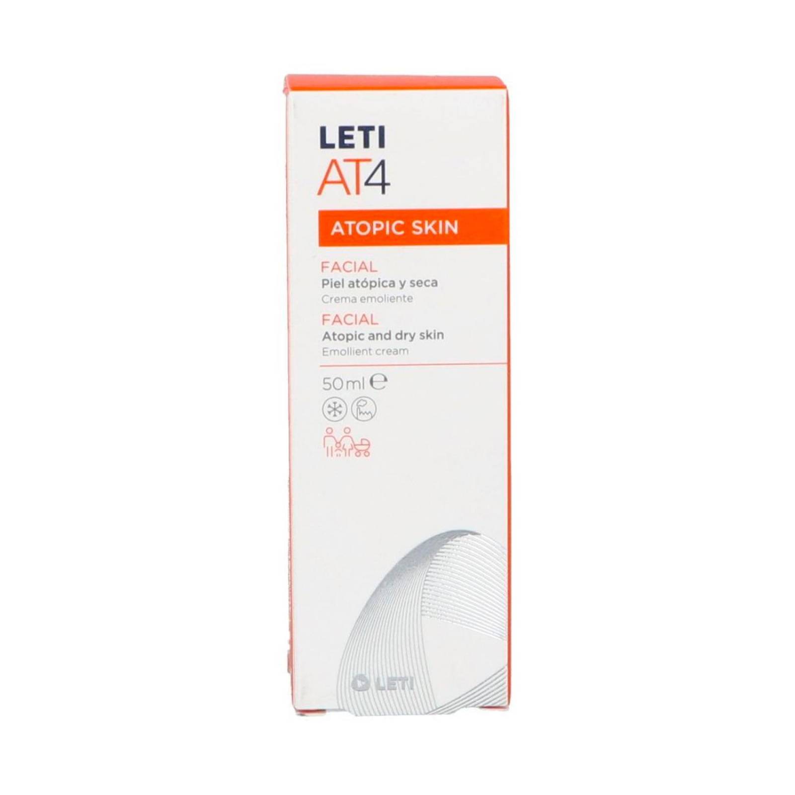 Crema Facial Leti AT4 para Piel Atópica 50 ml