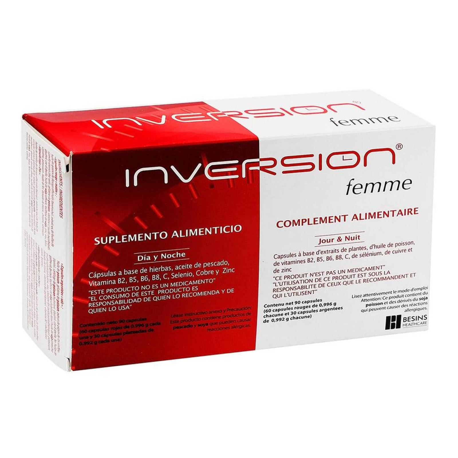 Suplemento Alimenticio Inversion Femme 90 Cápsulas