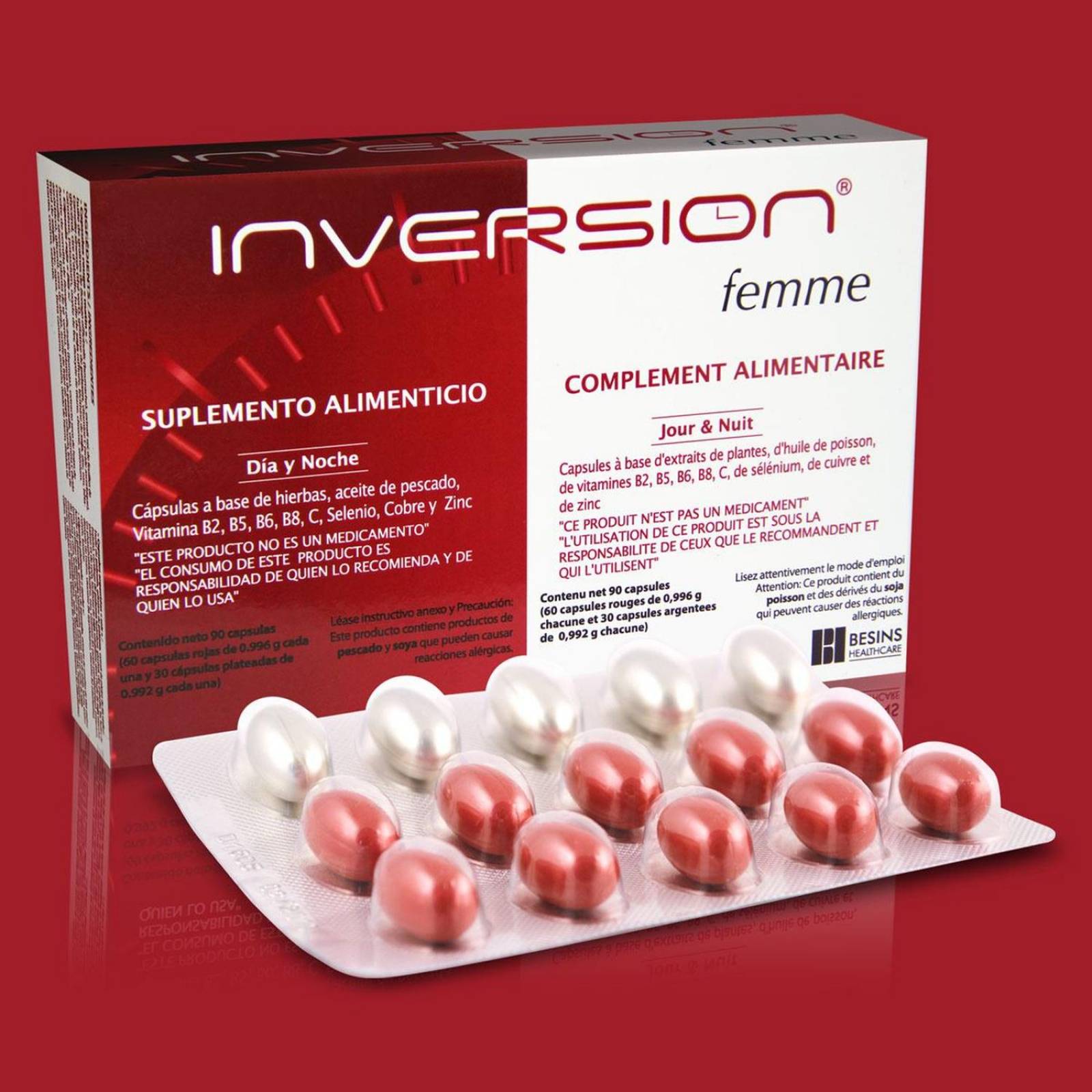 Suplemento Alimenticio Inversion Femme 90 Cápsulas