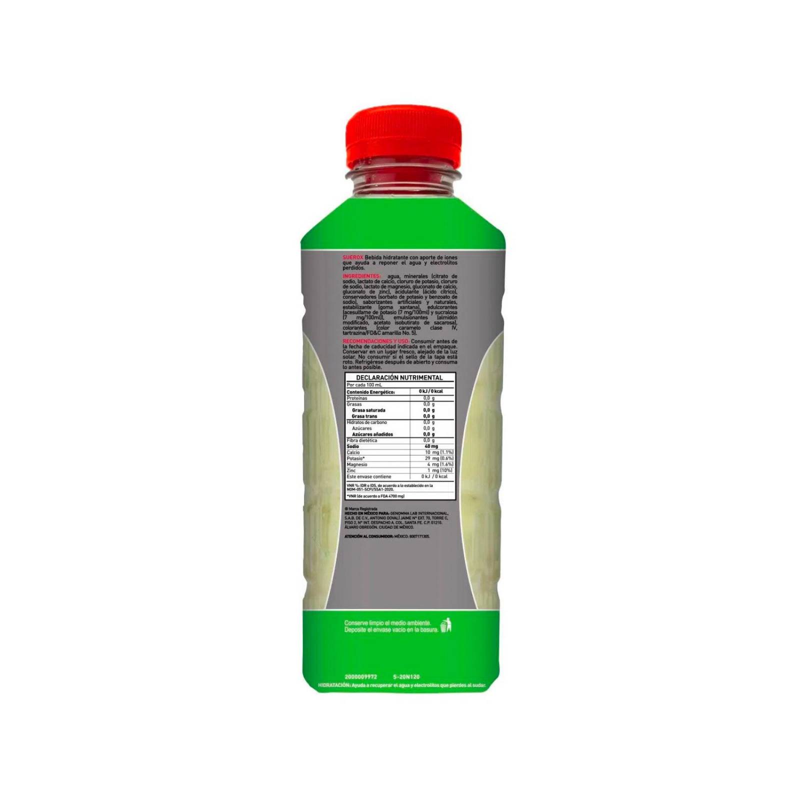 Suero Suerox 8iones Lima Limón 630 ml 