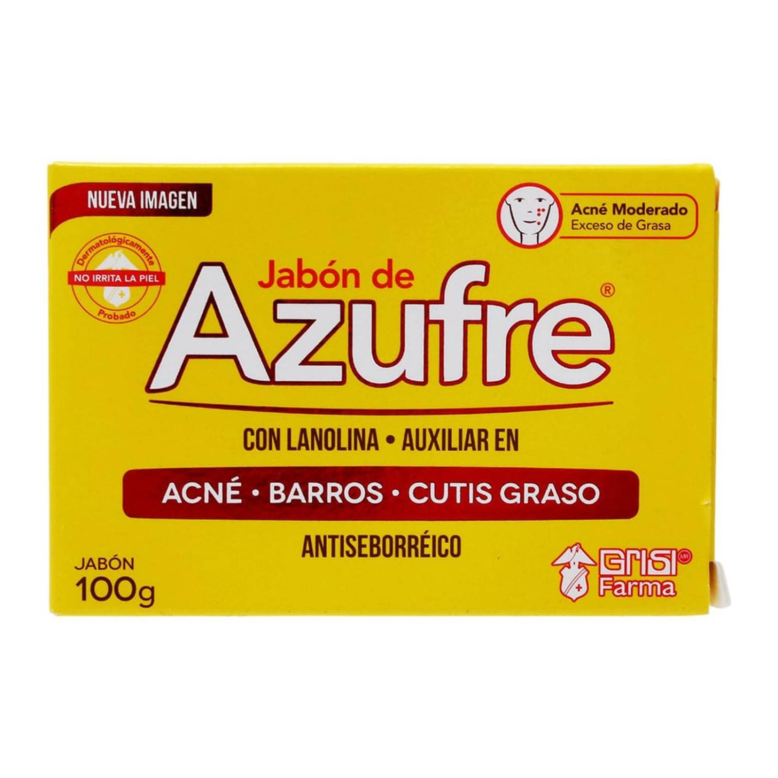 Jabón de Azufre Grisi en Barra 100 gr 