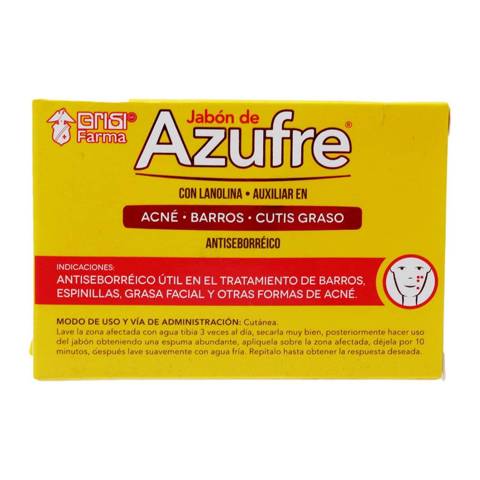 Jabón de Azufre Grisi en Barra 100 gr 