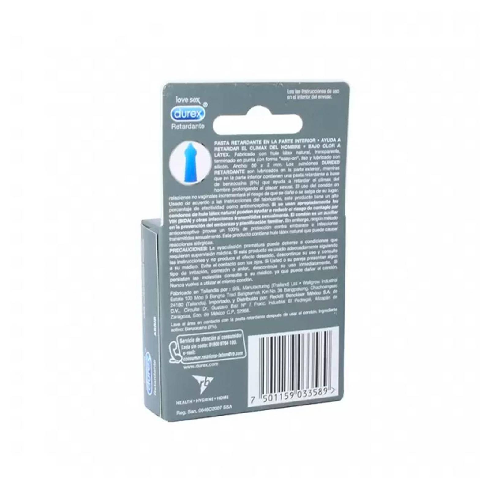 Preservativos Durex Retardantes 3 piezas 