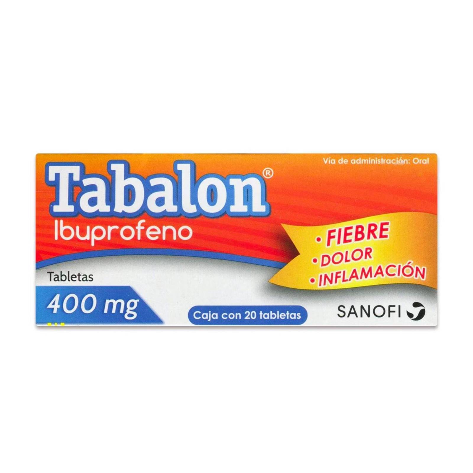 Ibuprofeno Tabalon 400 mg 20 tabletas 