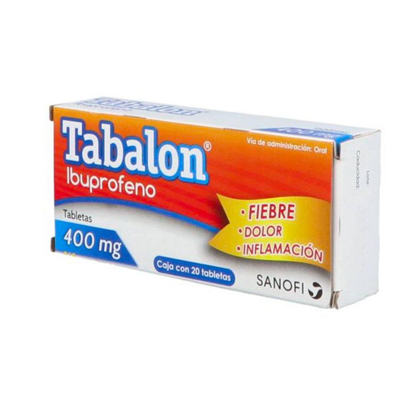 Ibuprofeno Tabalon 400 mg 20 tabletas 