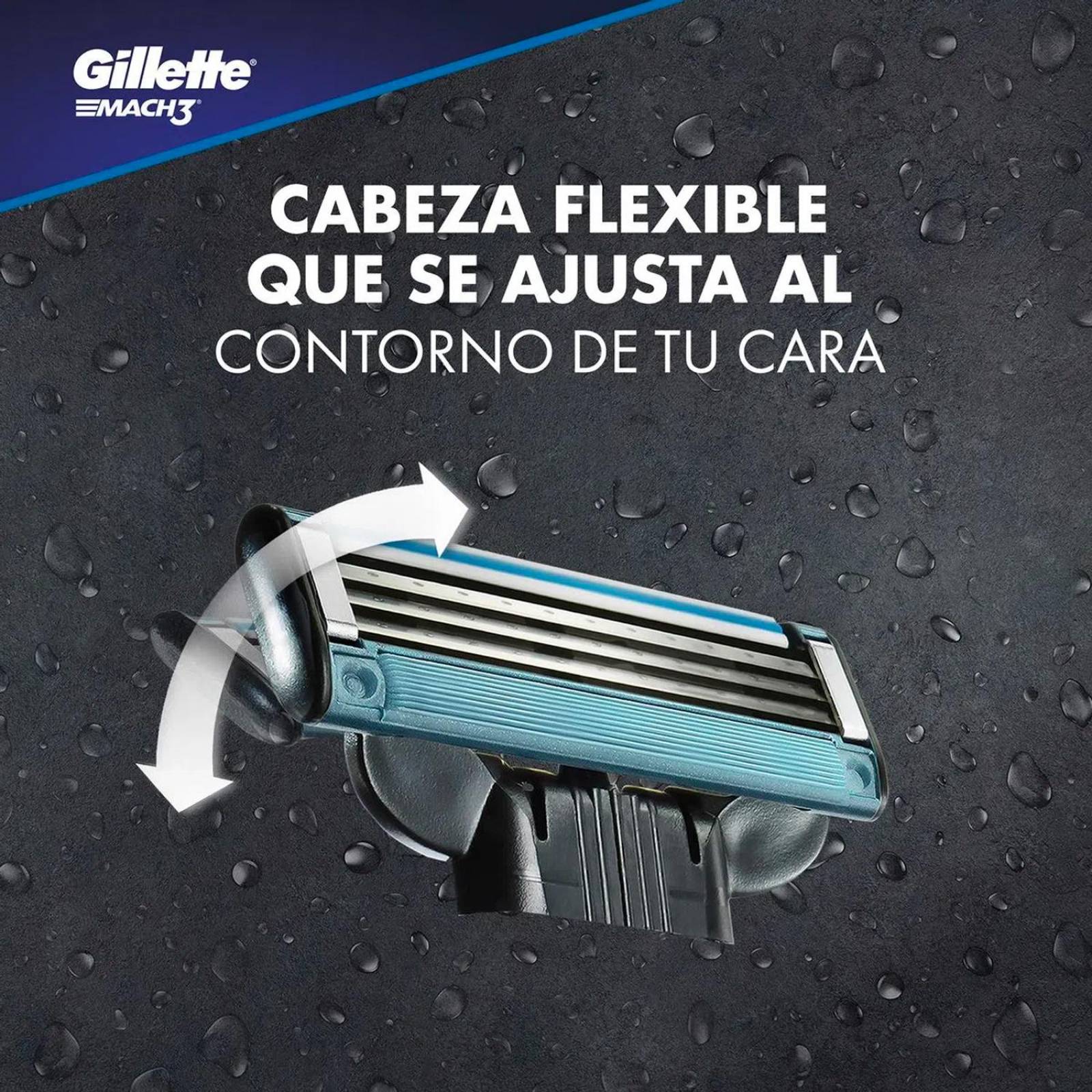 Rastrillo Gillette Mach 3 Sensitive 1 pieza 
