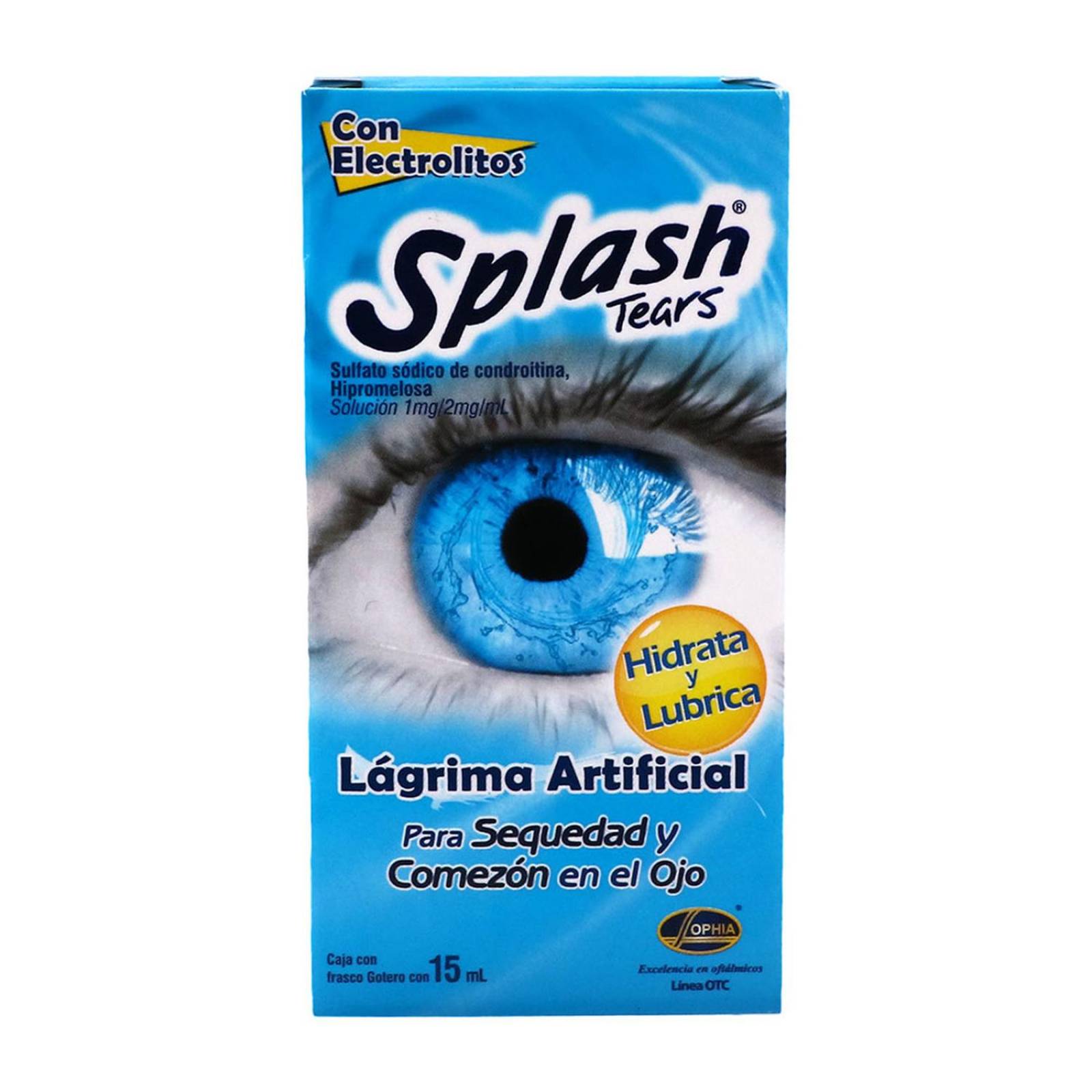 Splash Tears gotas 15 ml, Lágrima Artificial para la Sequedad y Comezón en  el Ojo. : : Salud y Cuidado Personal