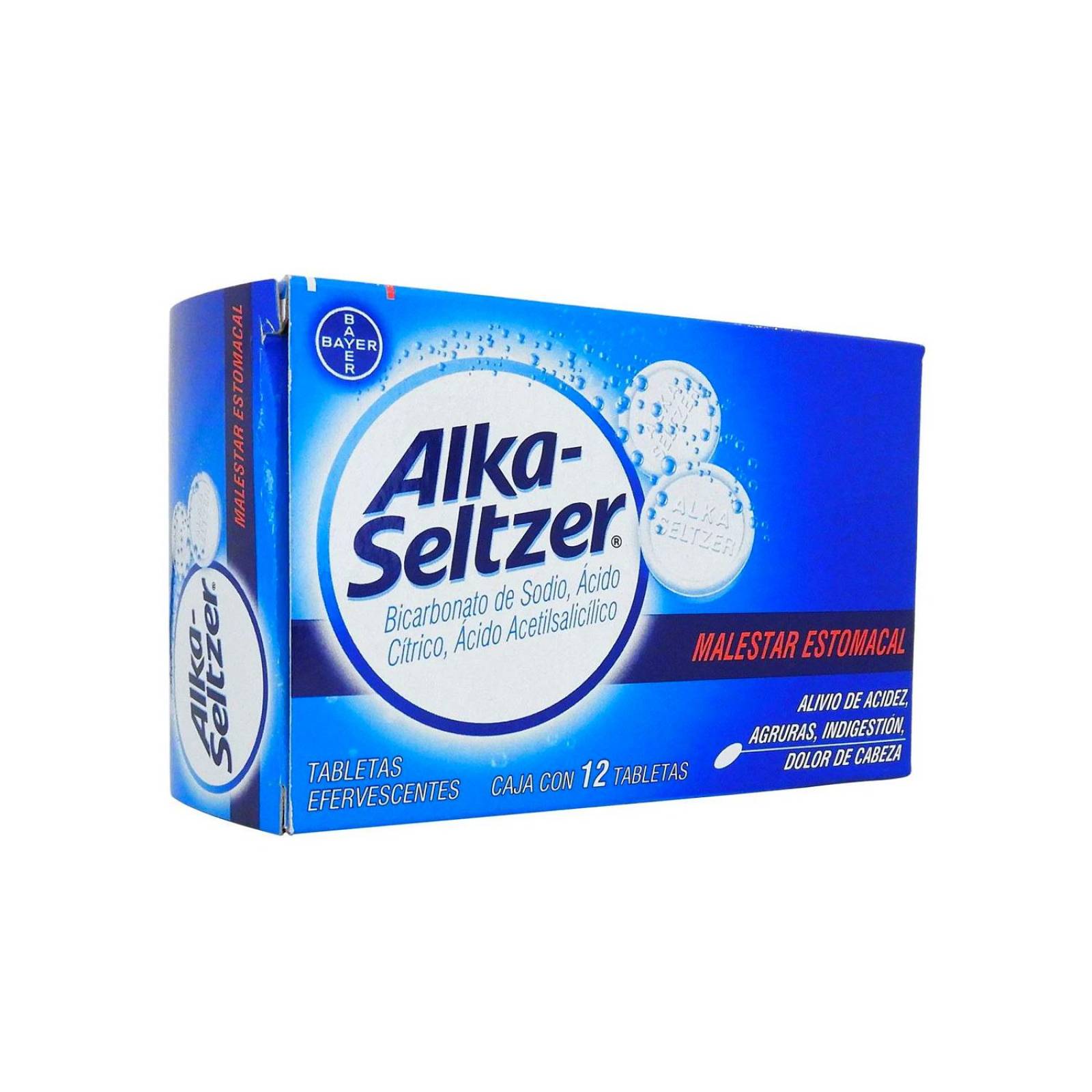 Antiácido Alka-Seltzer Efervescentes 12 Tabletas