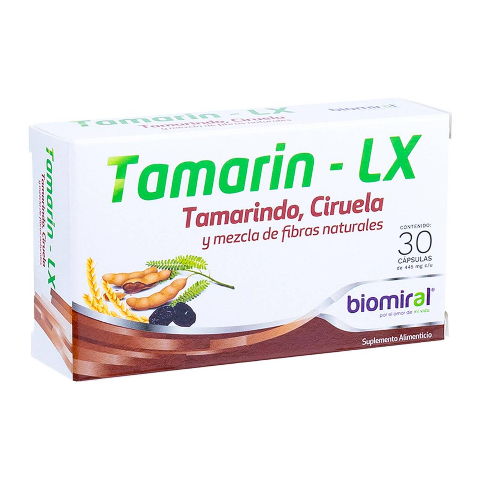 Suplemento Alimenticio Tamarin-LX 30 Cápsulas 