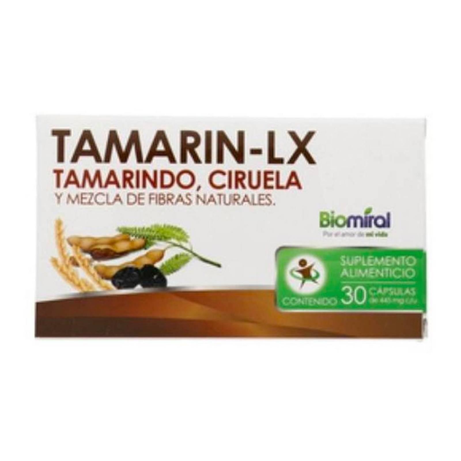 Suplemento Alimenticio Tamarin-LX 30 Cápsulas 