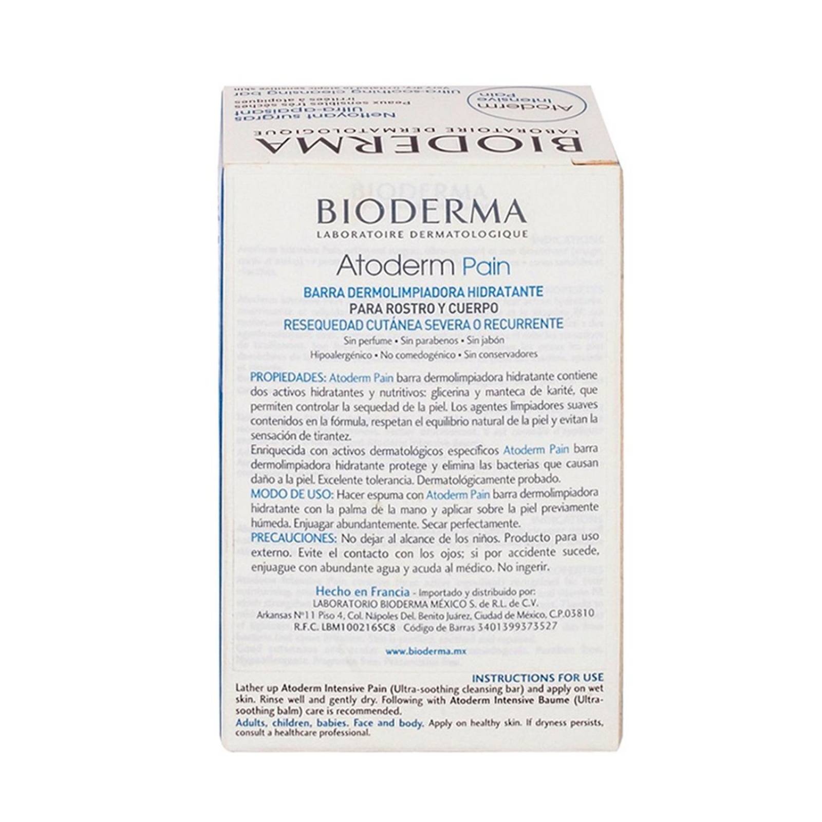Barra Bioderma Atoderm Intensive Pain 150 gr 