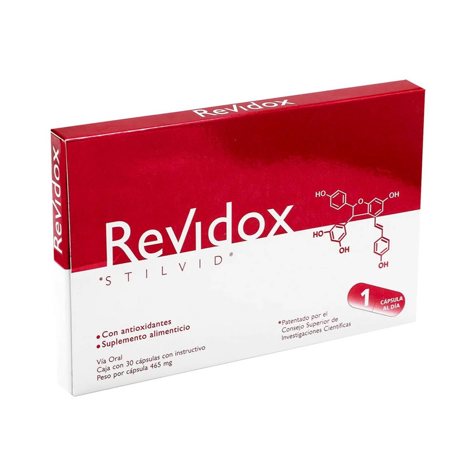 Suplemento Alimenticio Revidox 30 Cápsulas 
