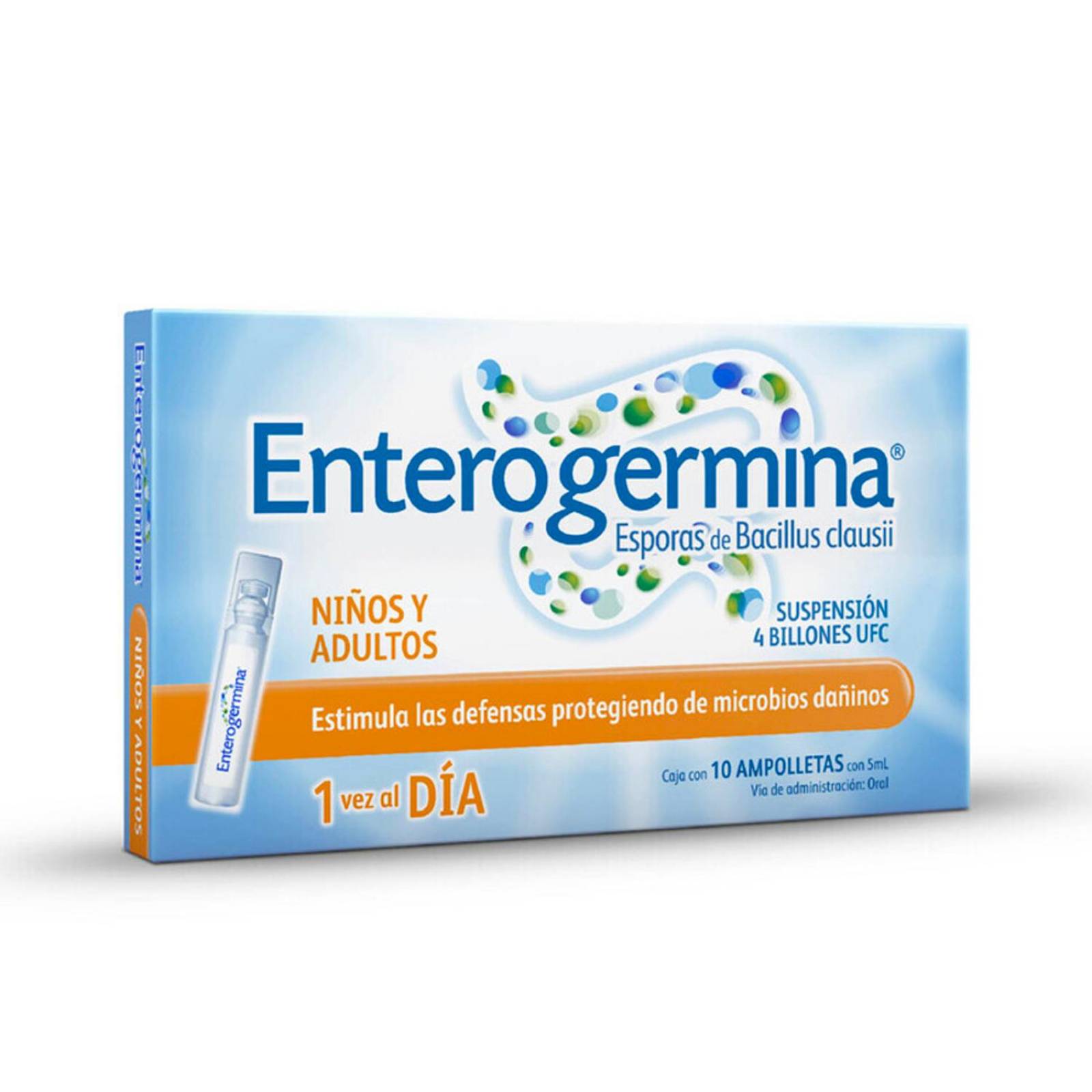 Suplemento Alimenticio Enterogermina 10 Ampolletas de 5 ml