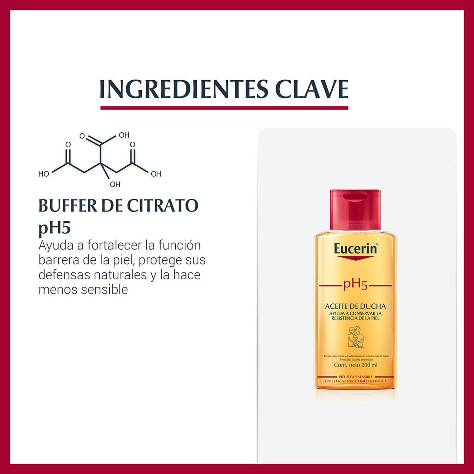 Aceite de Ducha Eucerin pH5 200 ml