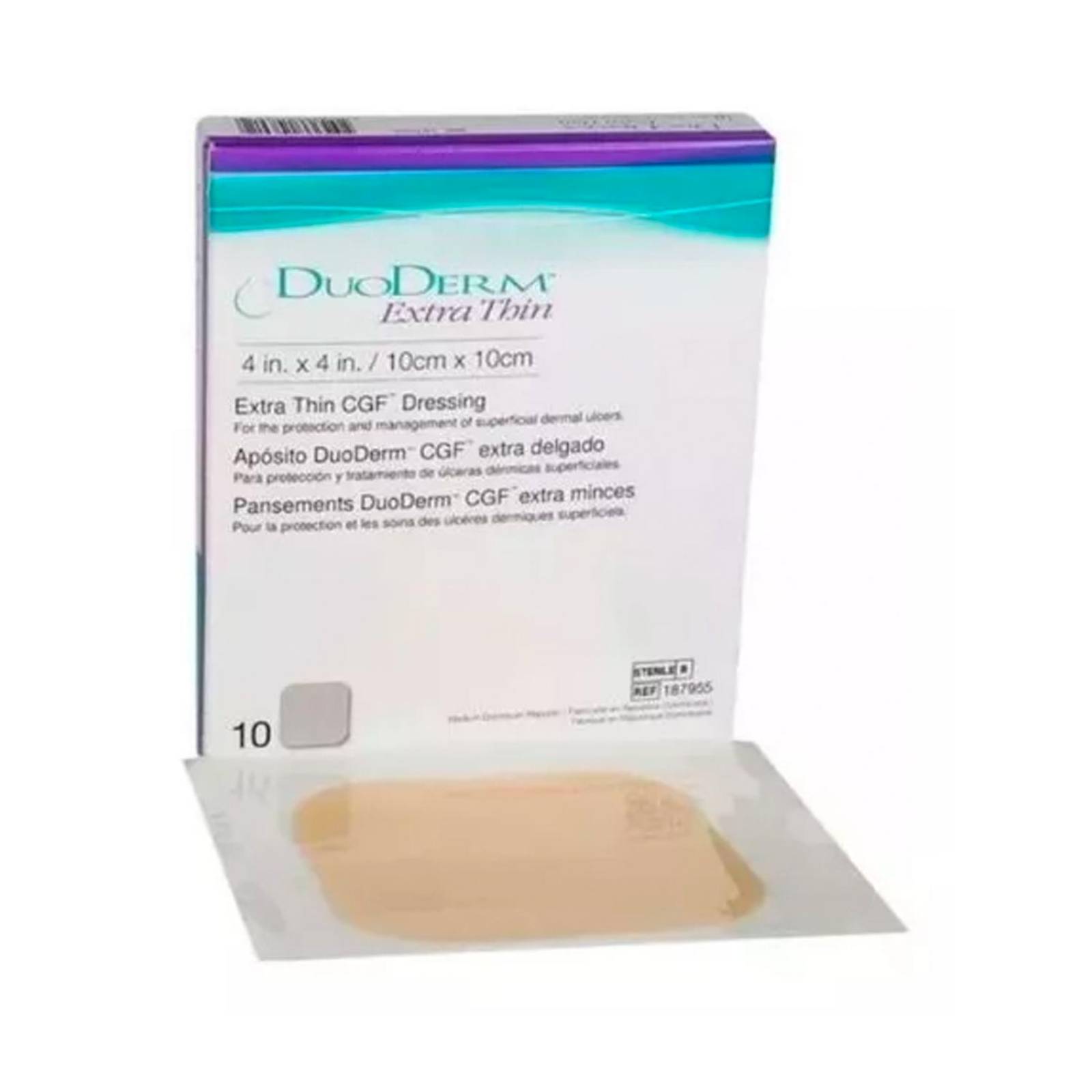 Apósitos DuoDerm Extra Thin 9.8x9.7 cm 10 piezas 