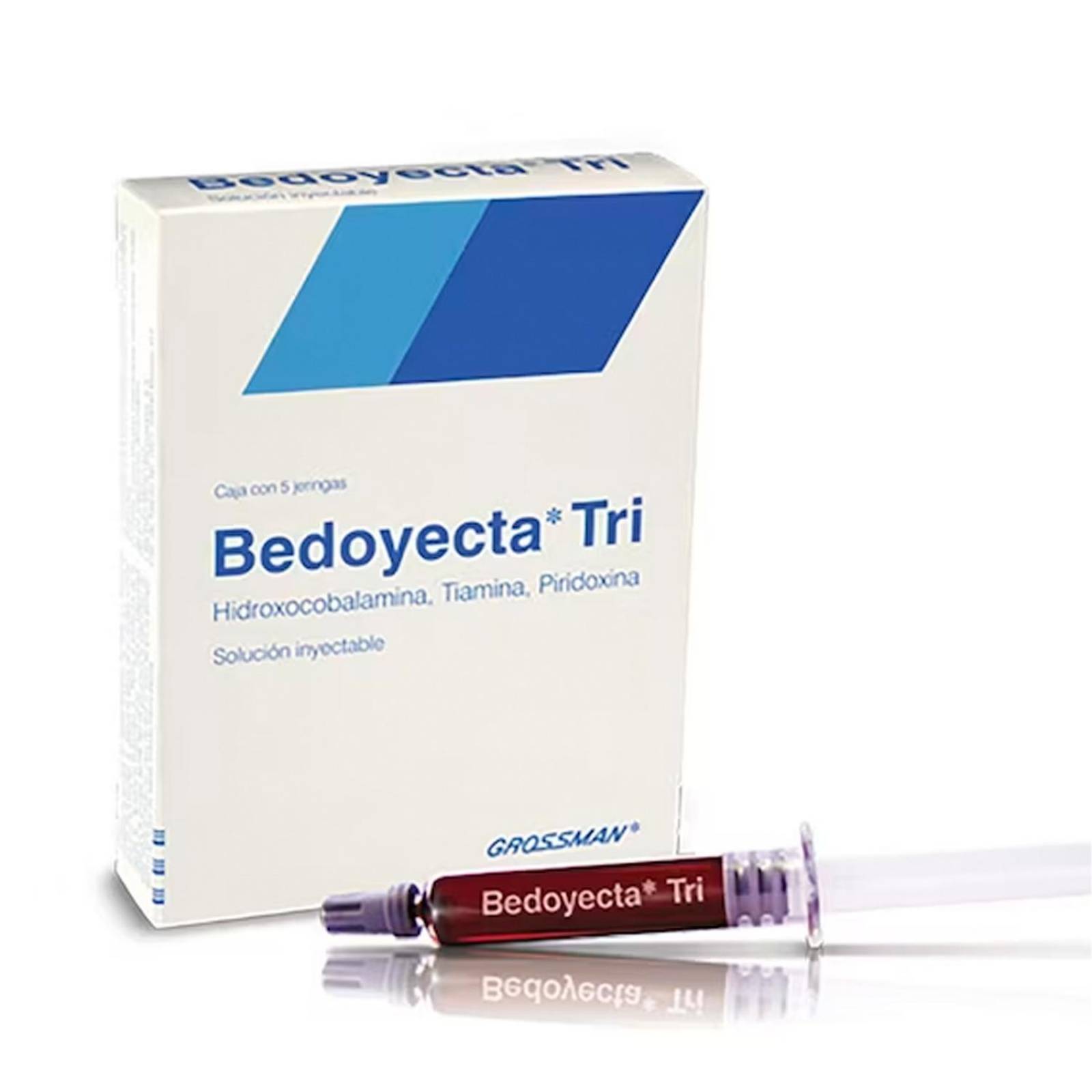 Solución Inyectable Bedoyecta Tri 5 Jeringas de 2 ml 